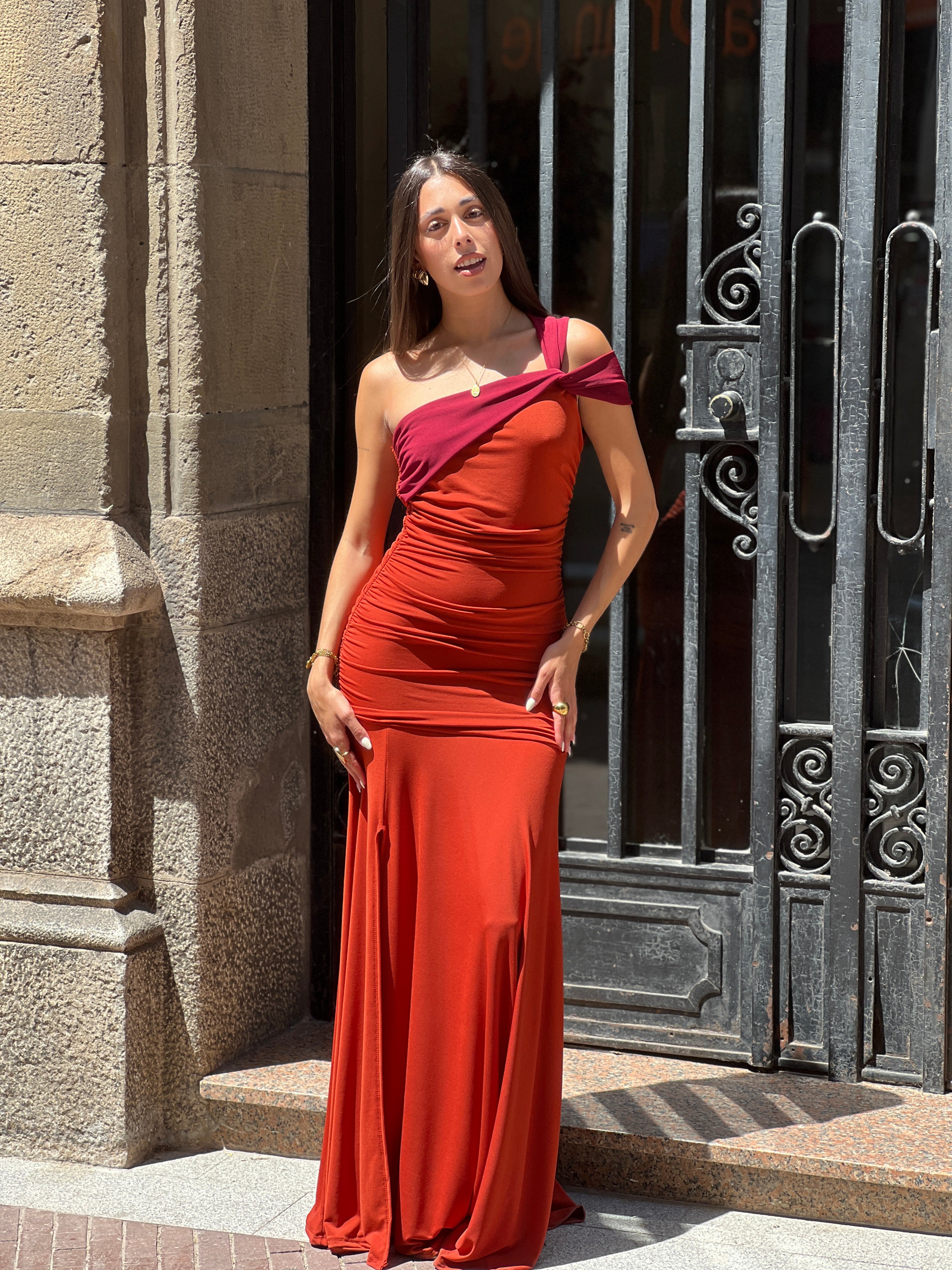 Bianca bicolor dress