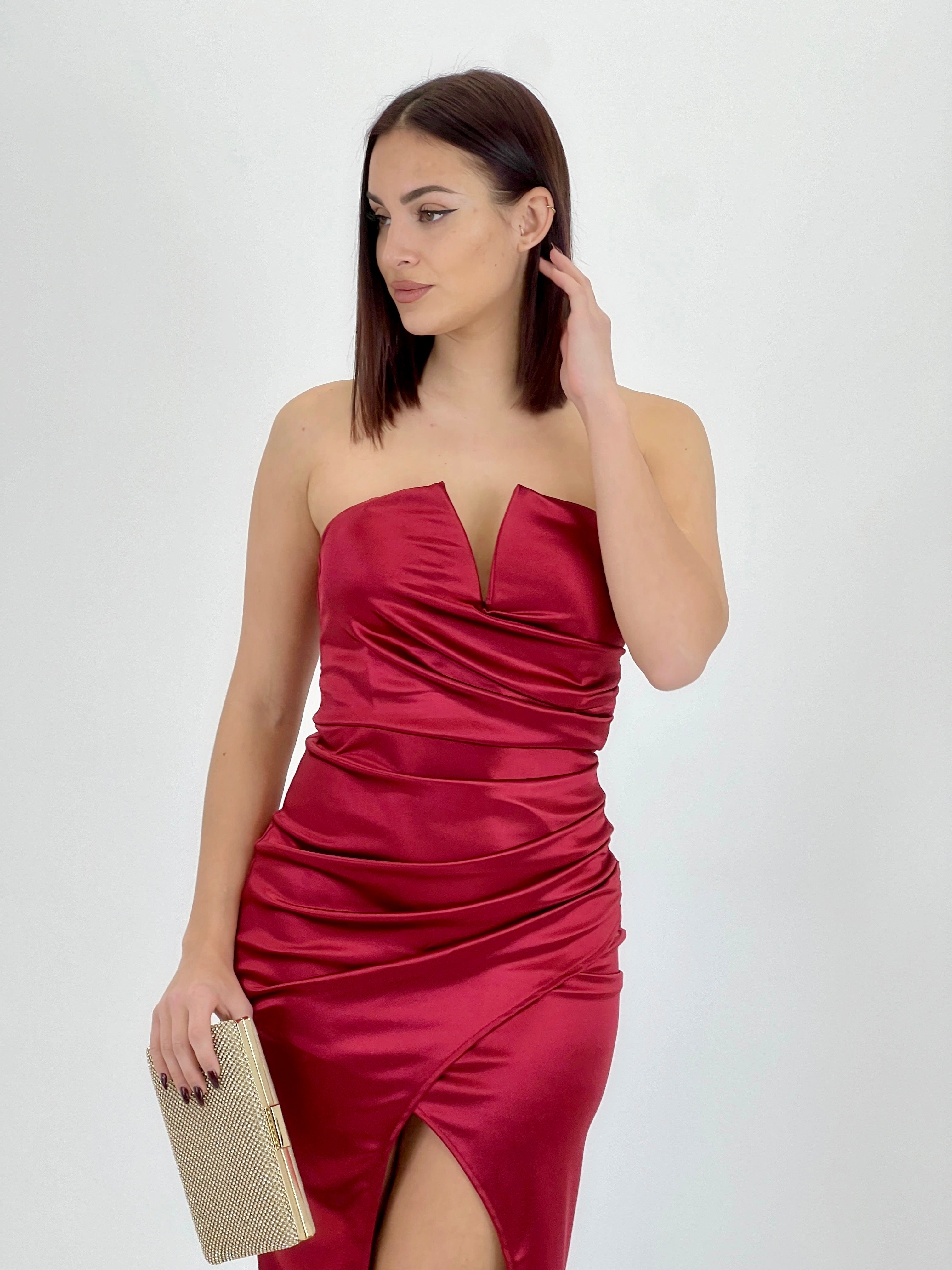 Vestido midi palabra de honor - Zebra&Maduixa®