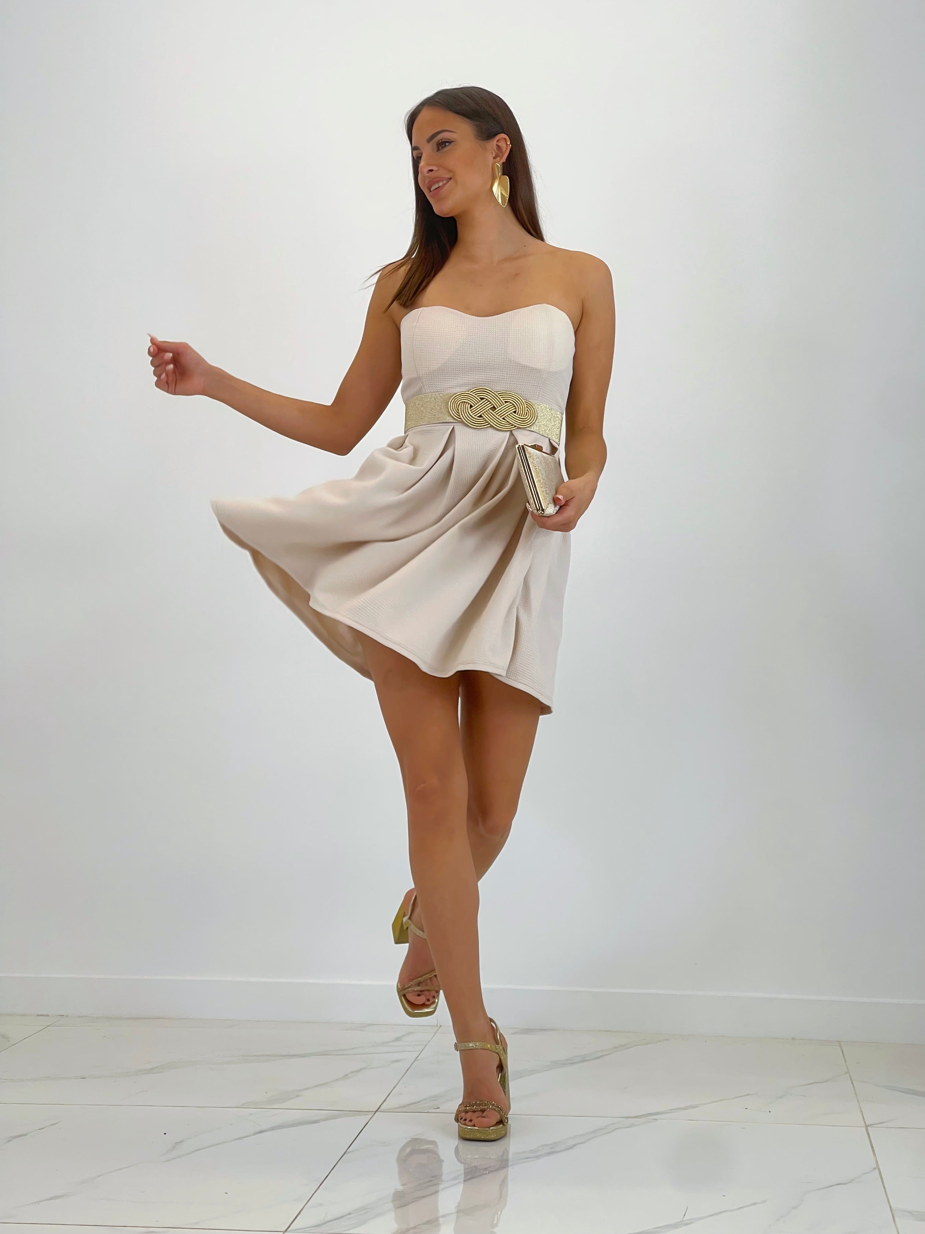 Vestido corsé pinzas Demi