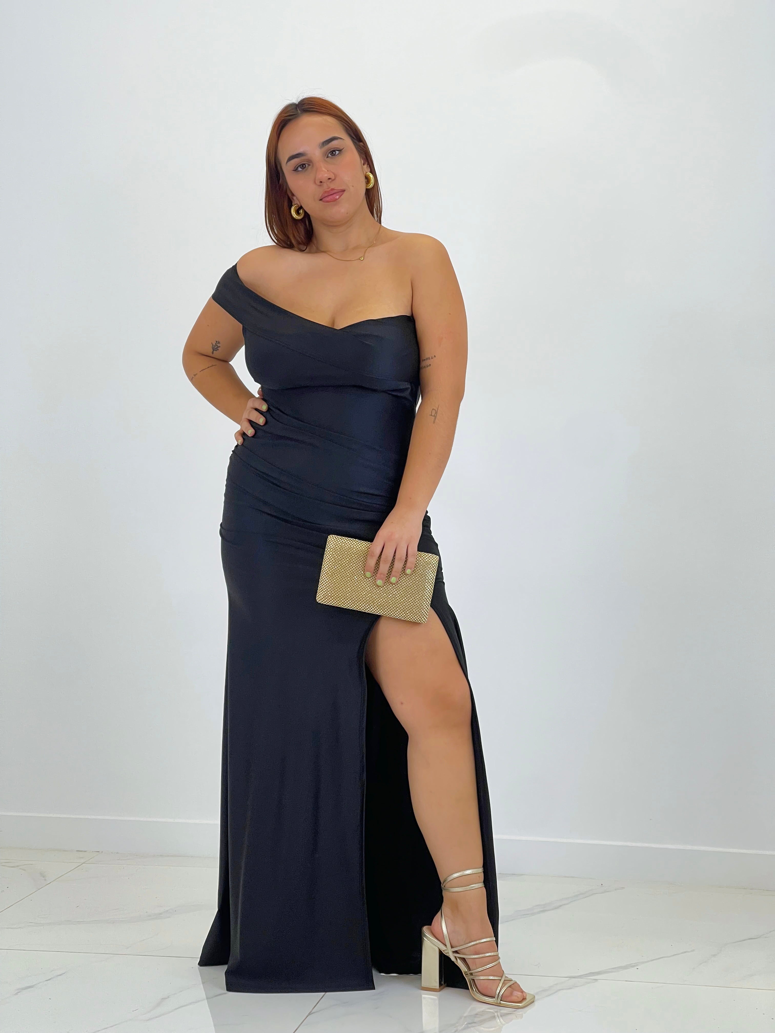 Vestido satinado Grace Plus size