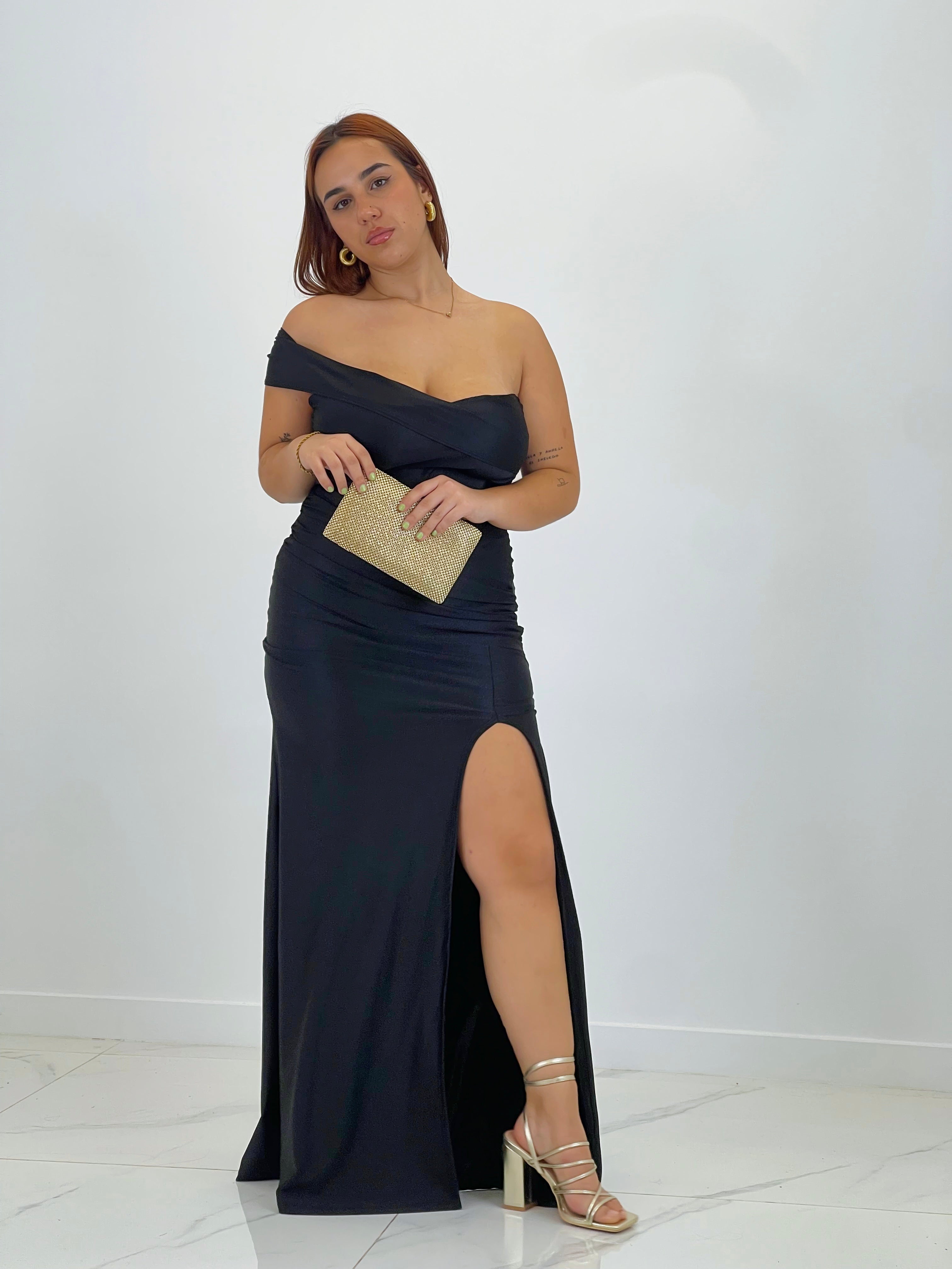 Vestido satinado Grace Plus size