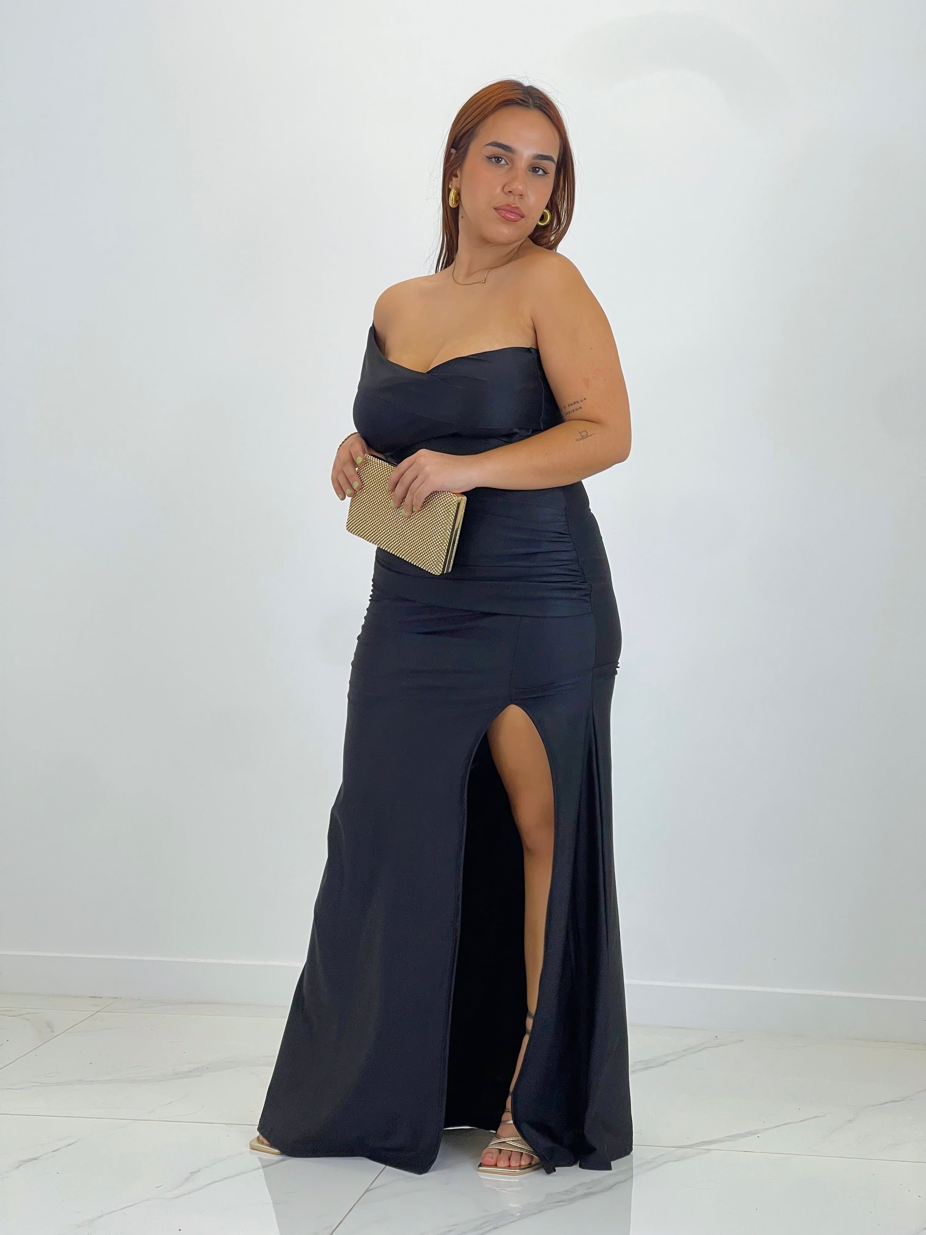 Vestido satinado Grace Plus size