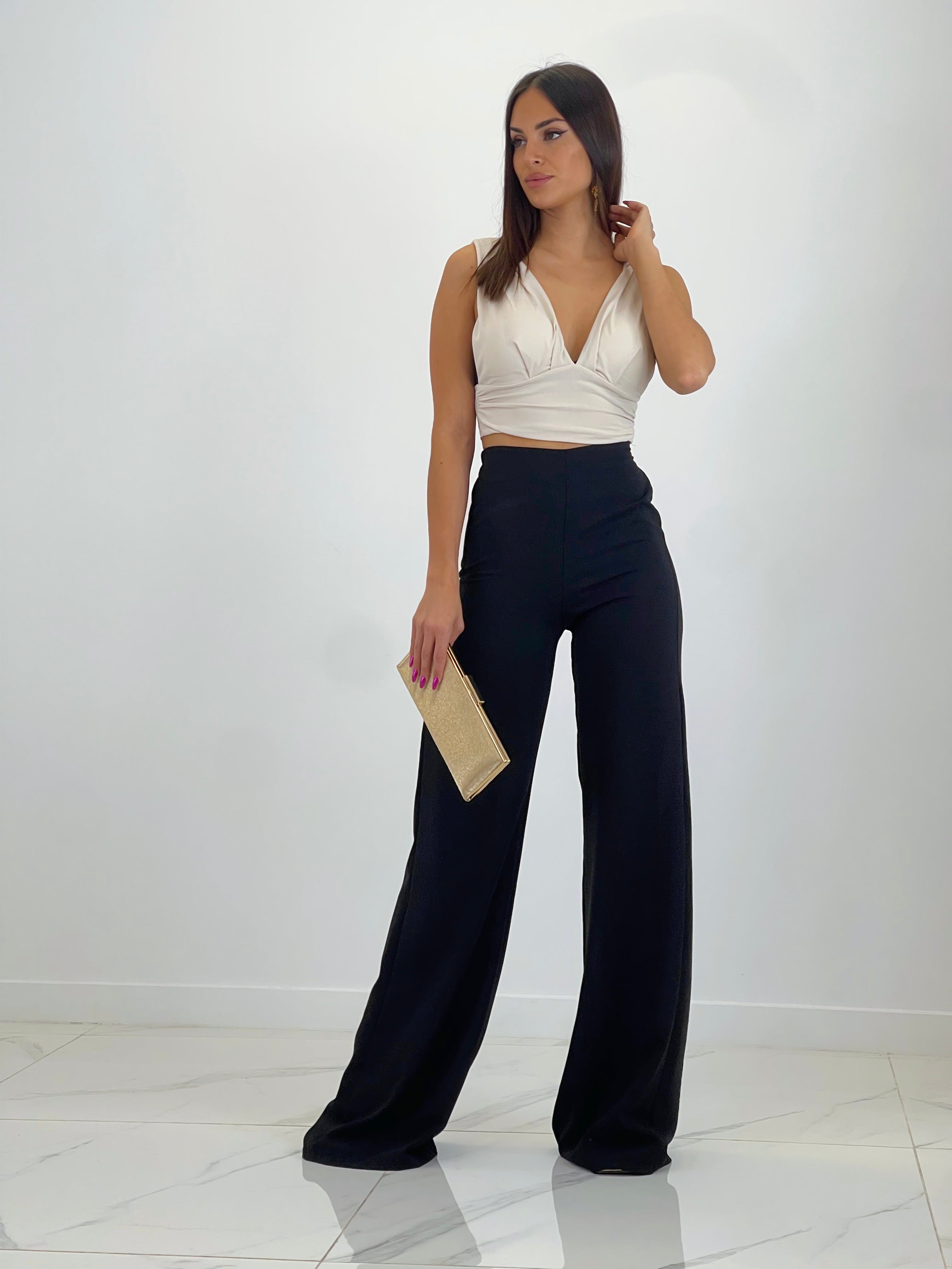 Pantalón maxi palazzo