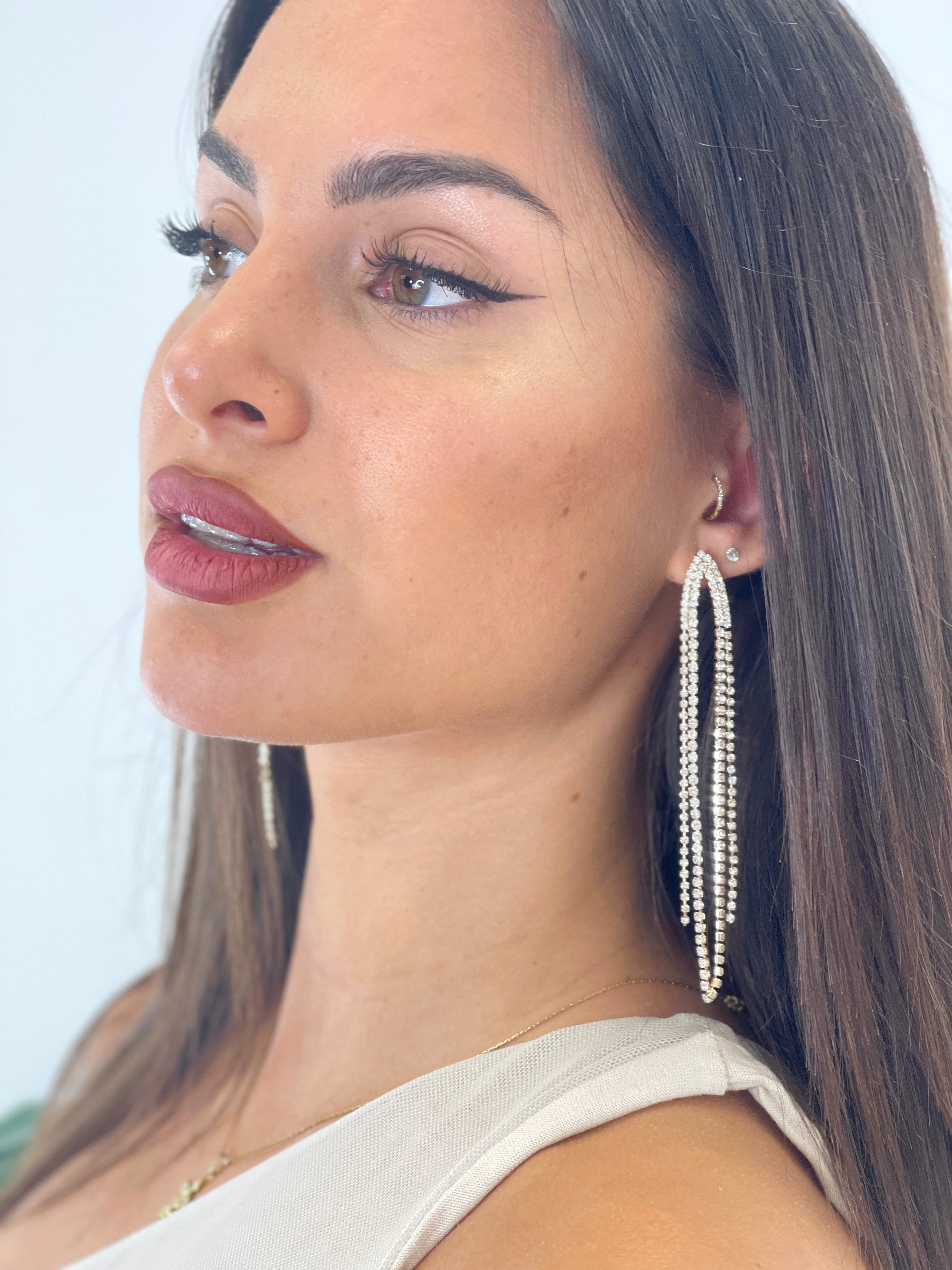 Pendientes arco pedrería