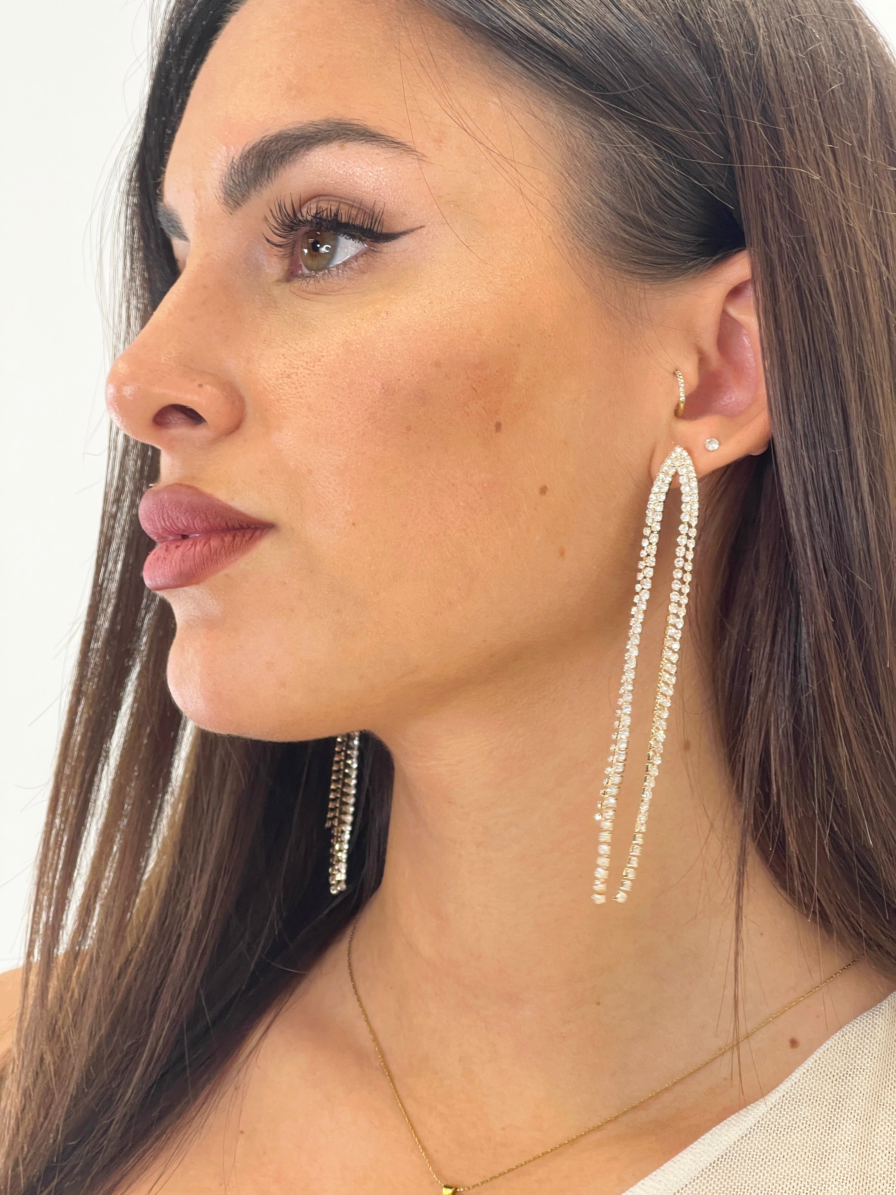 Pendientes arco pedrería