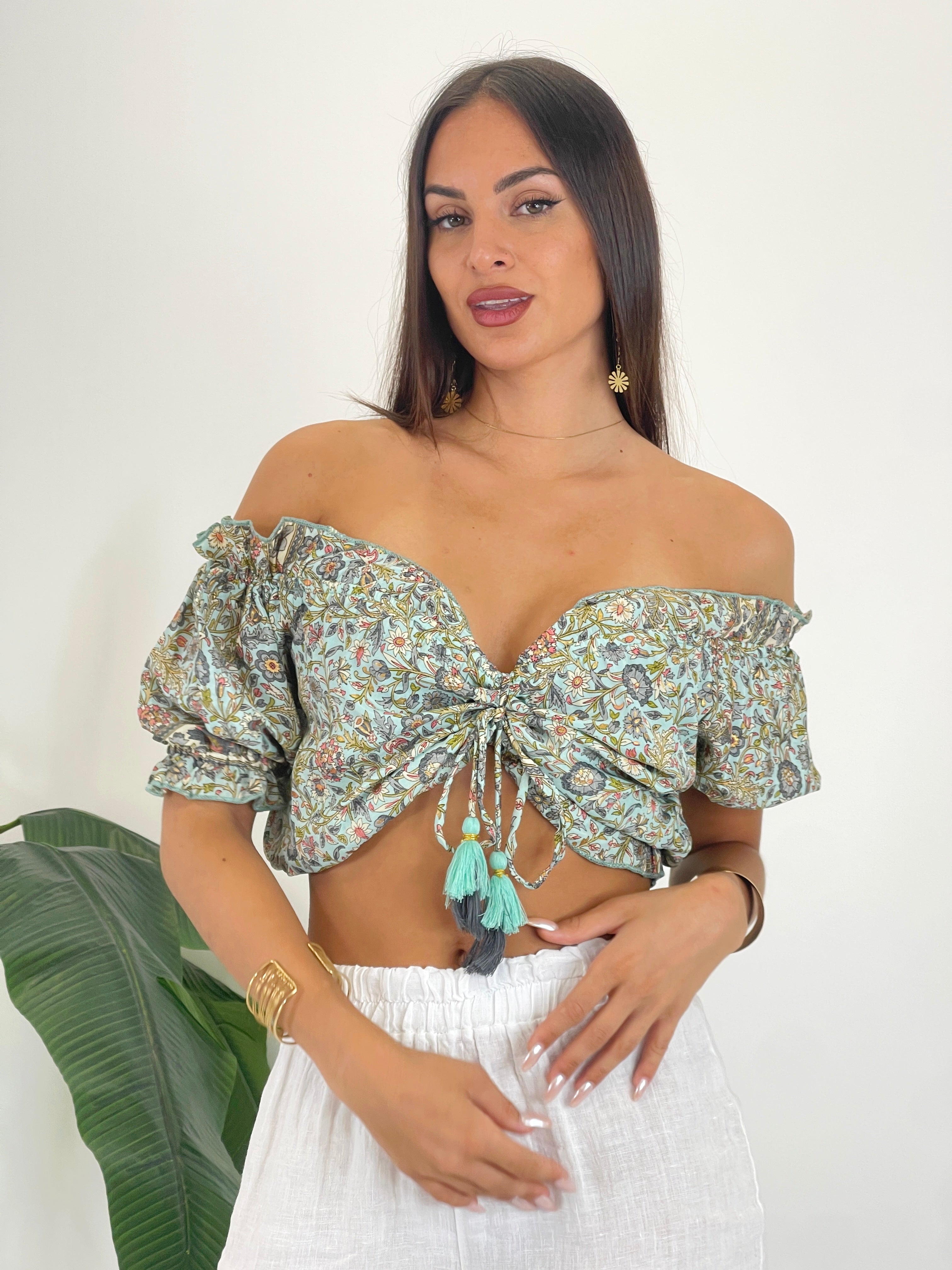 Top escote bardot Boho - Zebra&Maduixa®