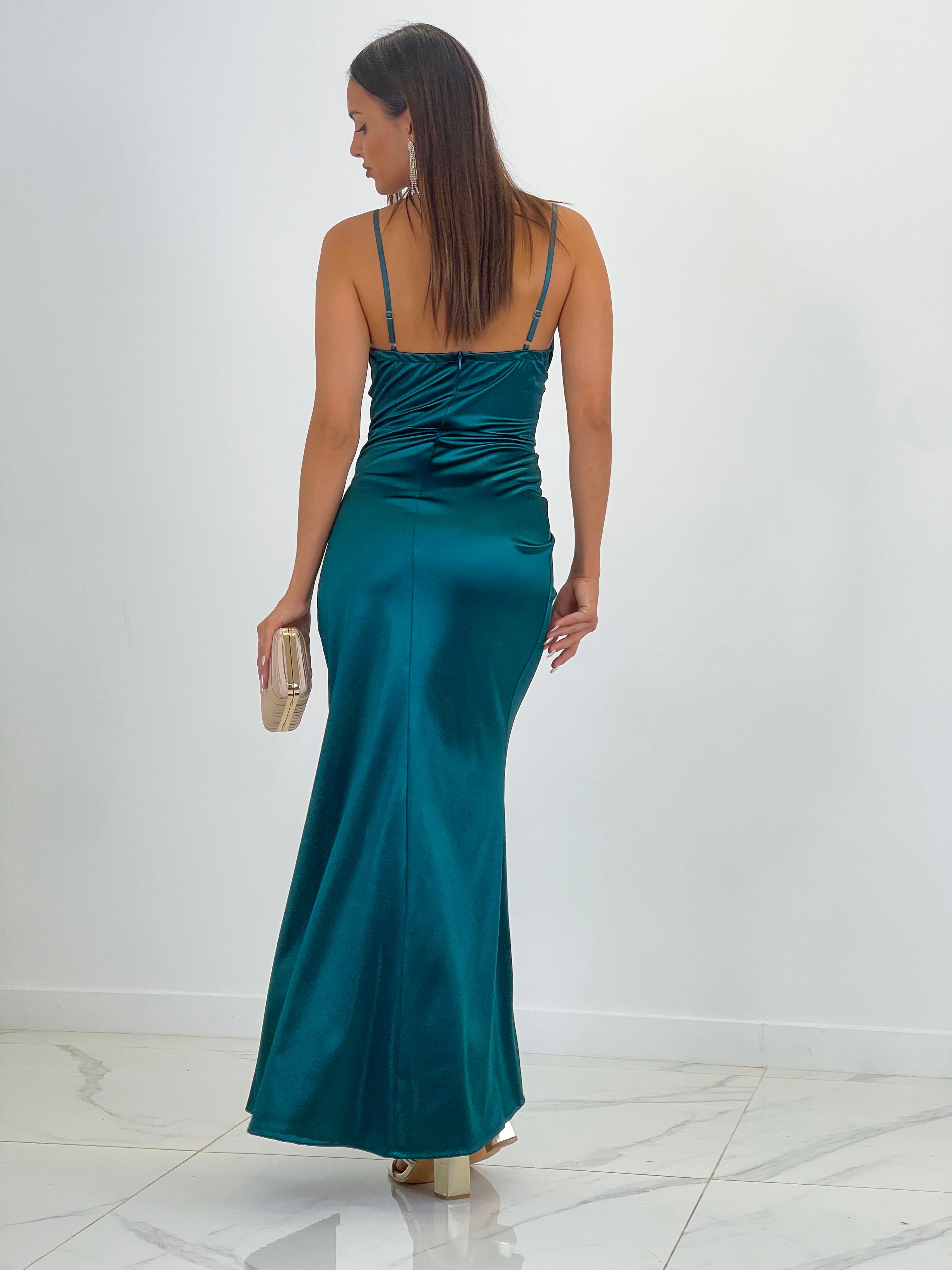 Vestido satinado corset Aroa