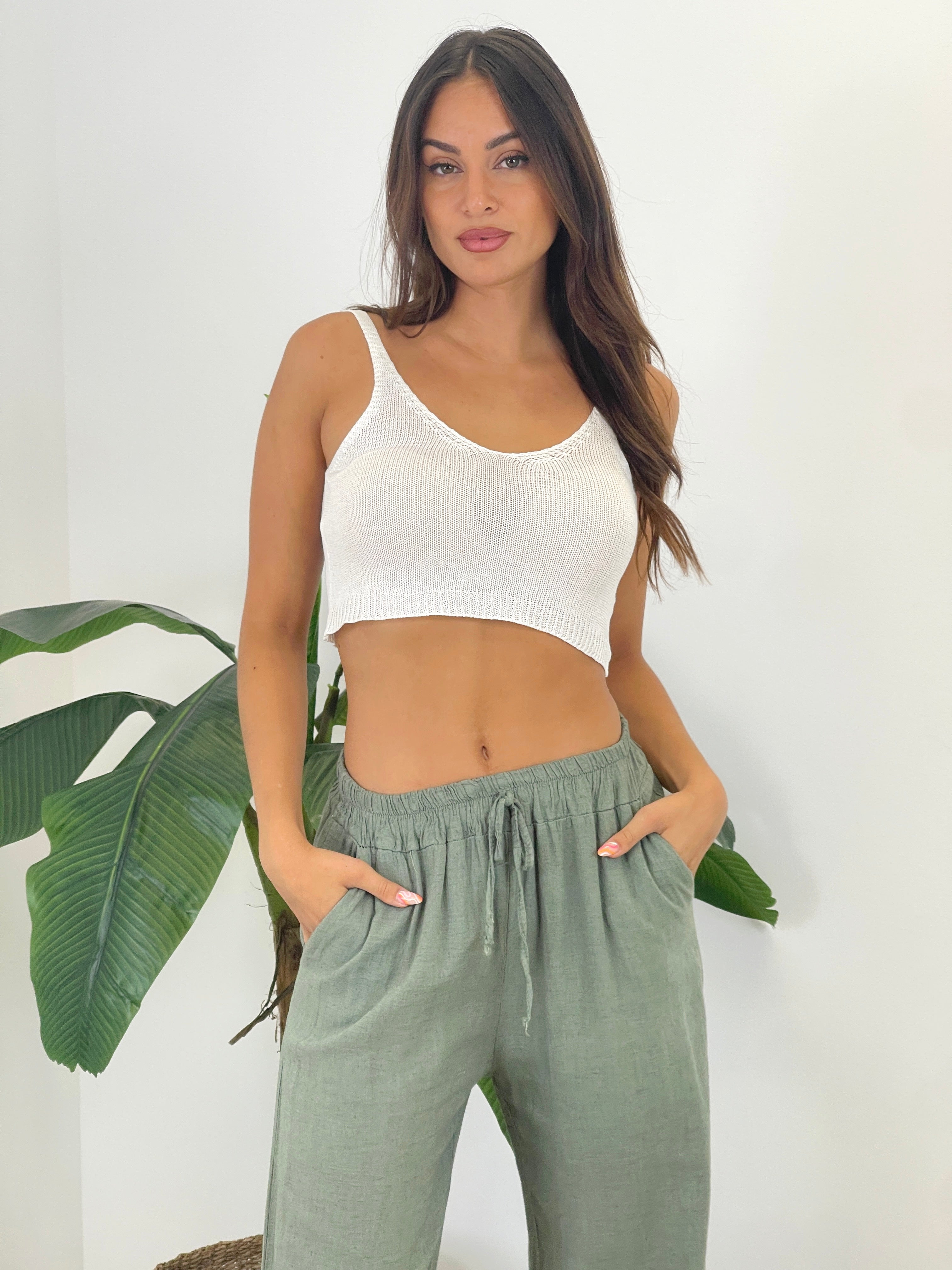 Crop top punto Palma