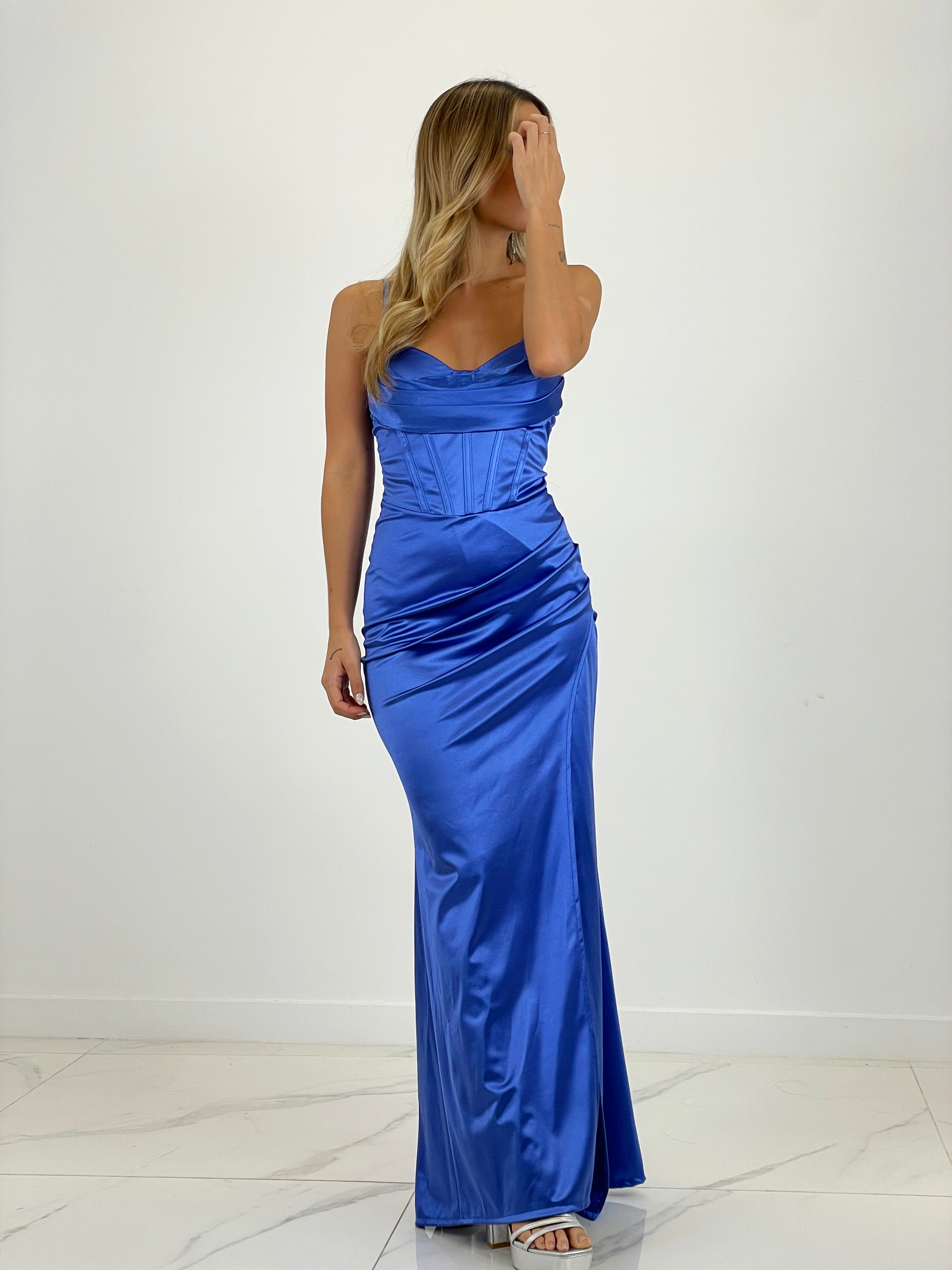 Vestido satinado corset Aroa