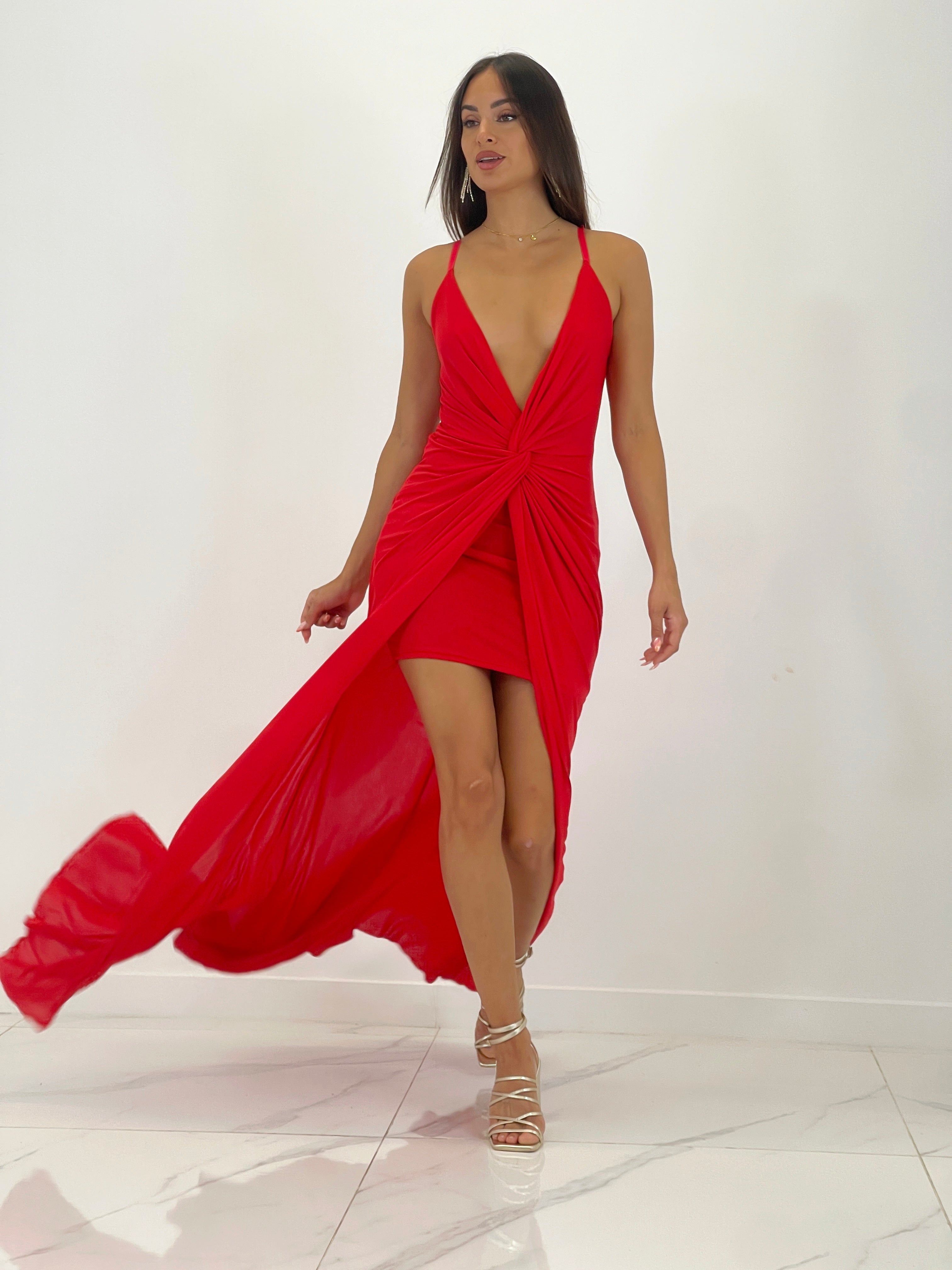 Vestido tirantes nudo Raquel