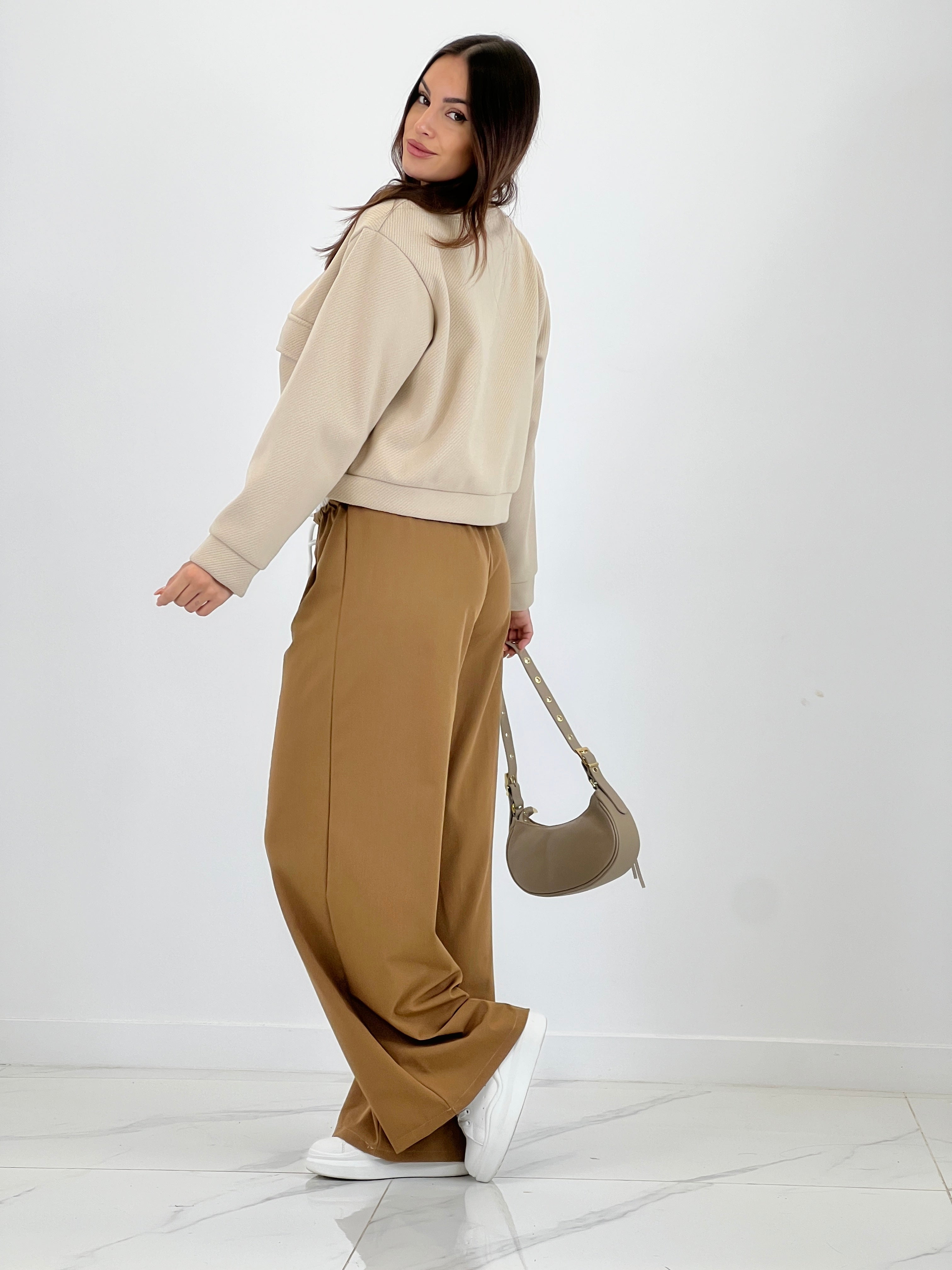 Cazadora bomber efecto paño