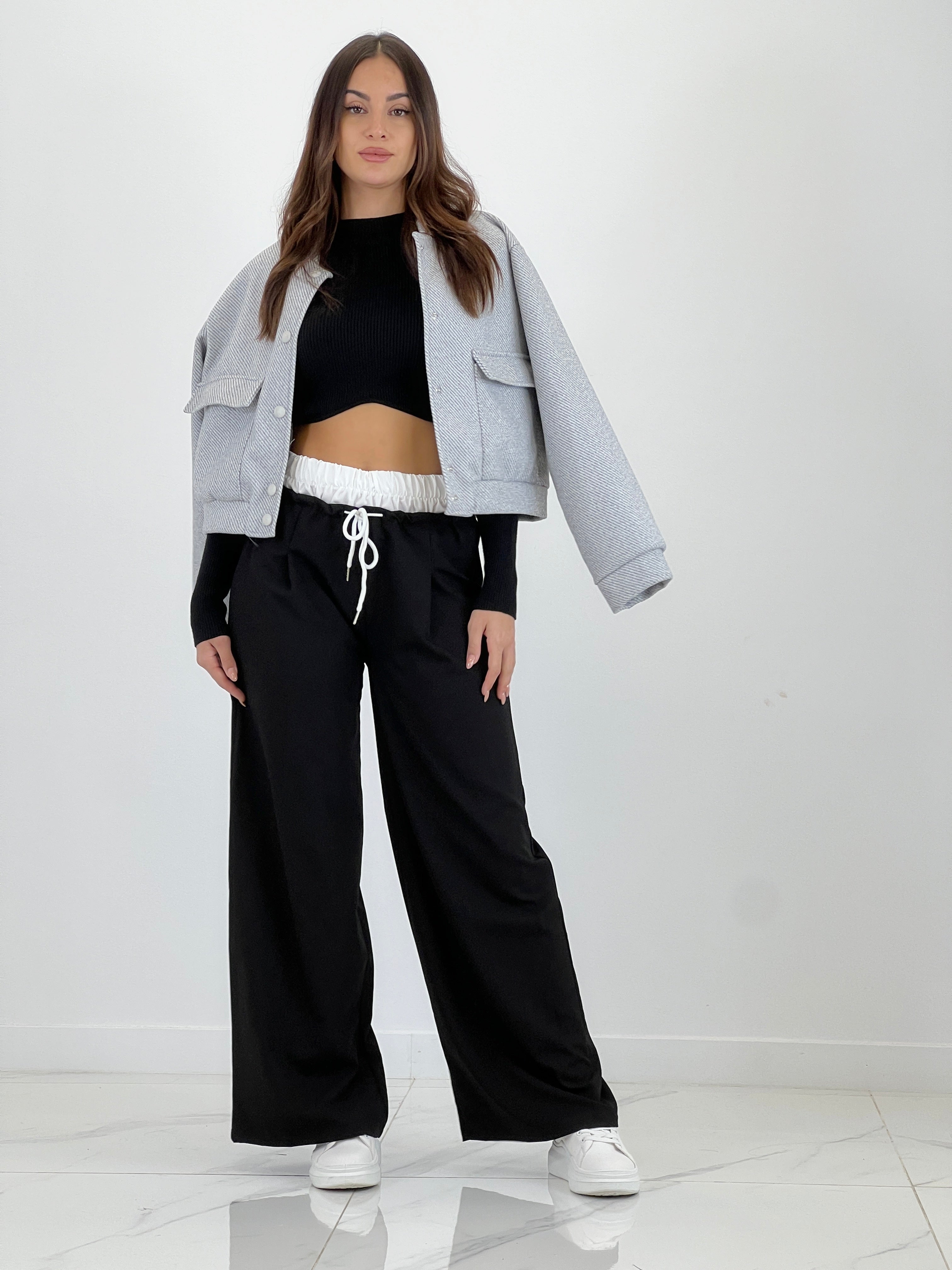 Cazadora bomber efecto paño