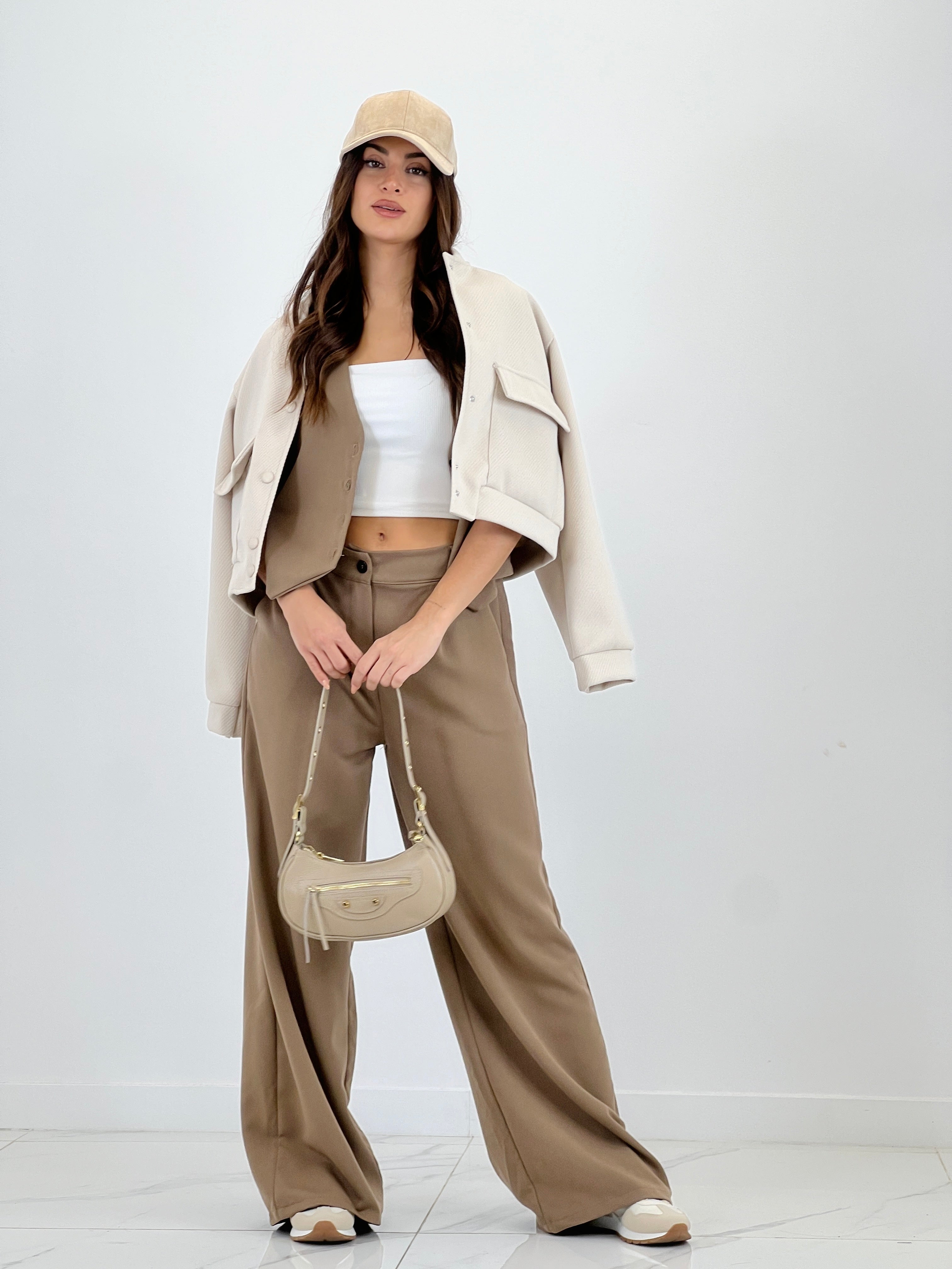 Cazadora bomber efecto paño