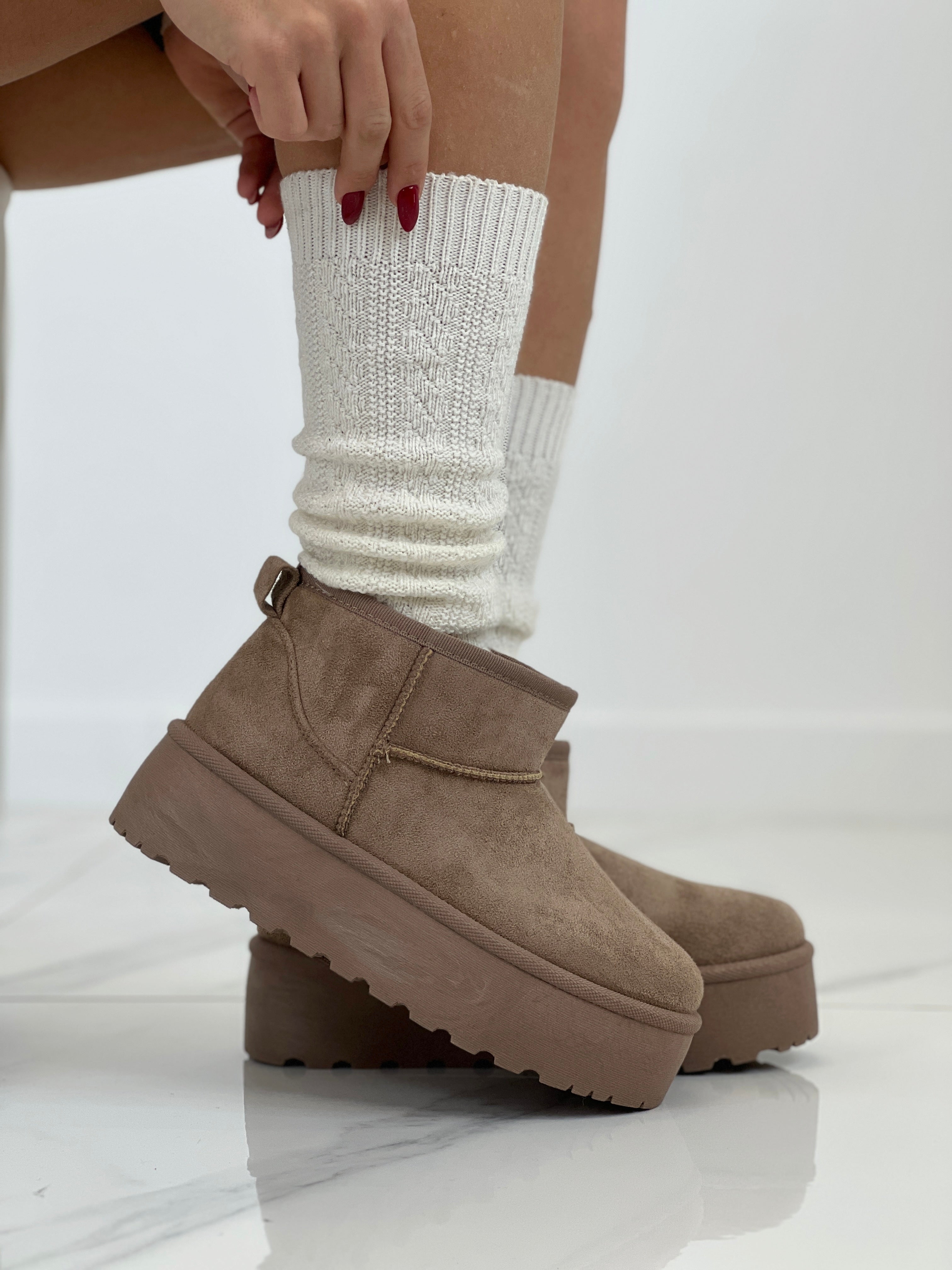 Botines plataforma forro pelo