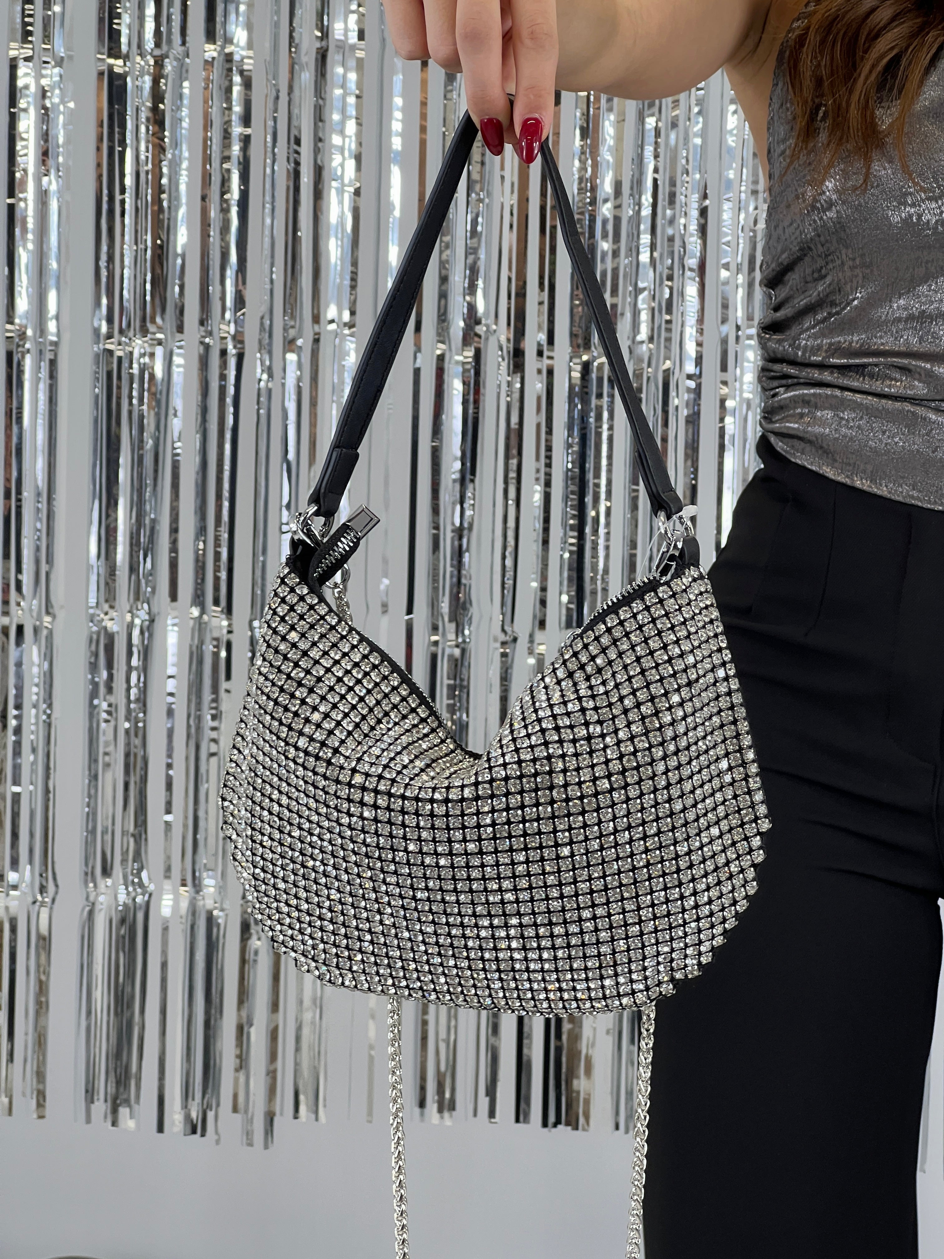 Glitter shoulder bag