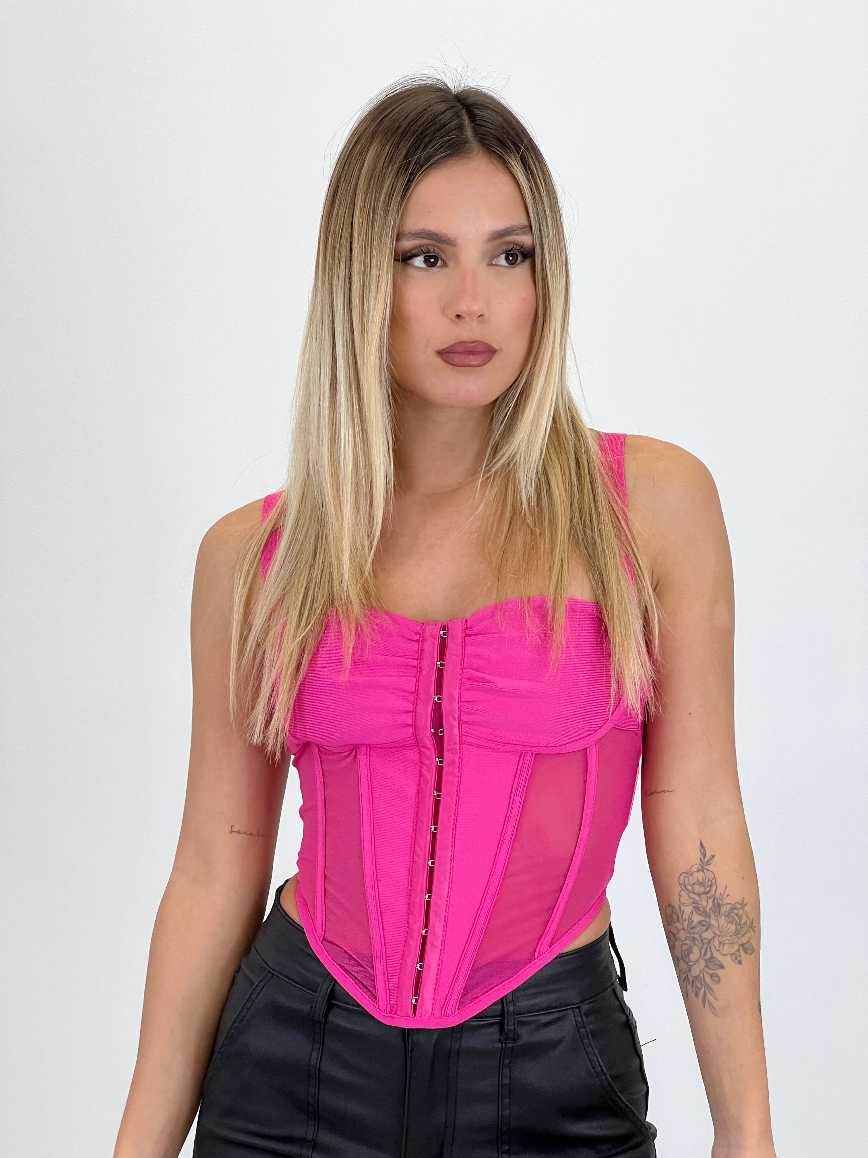 Corsé tirantes transparencia