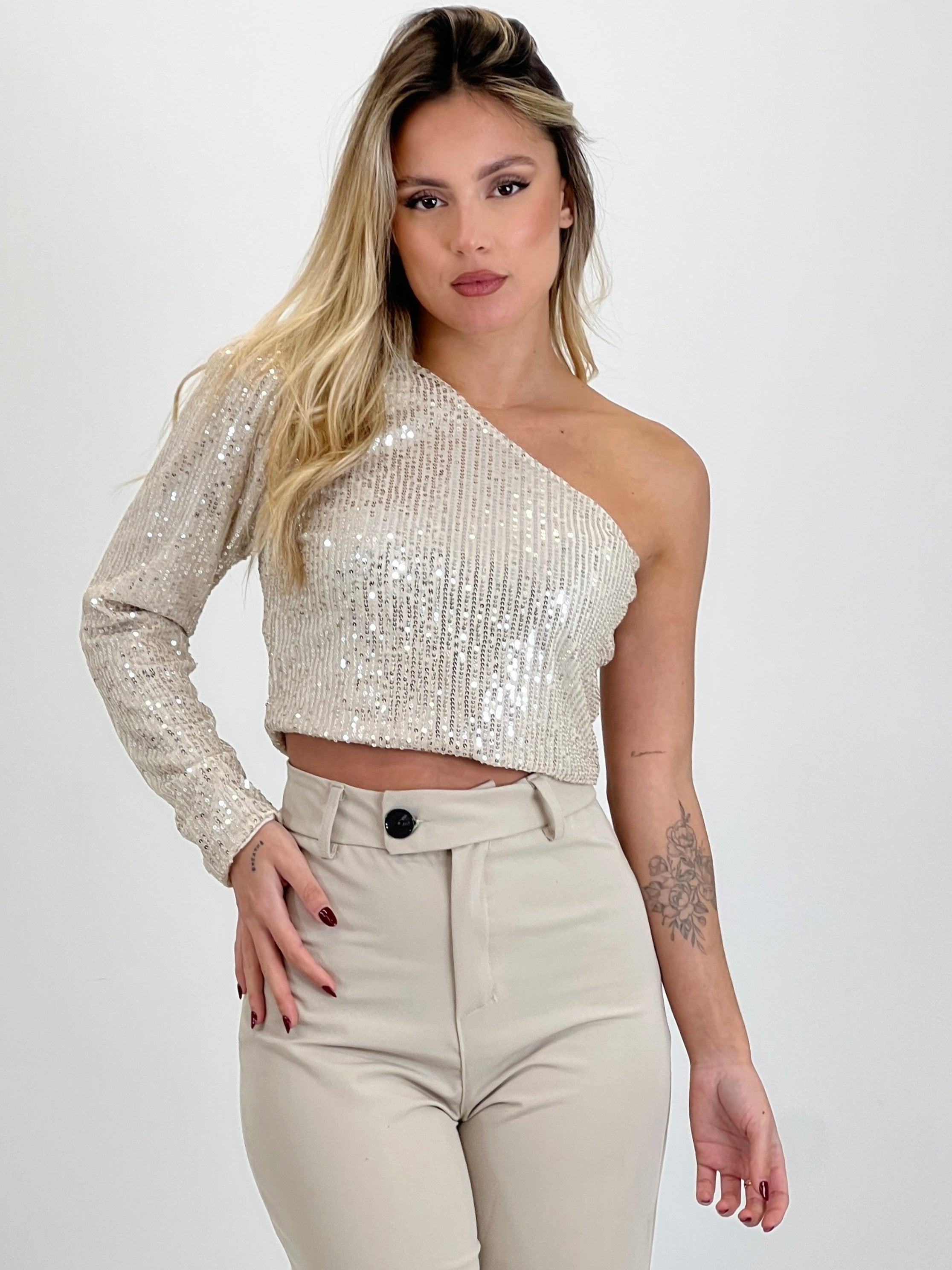 Top lentejuelas Kourtney