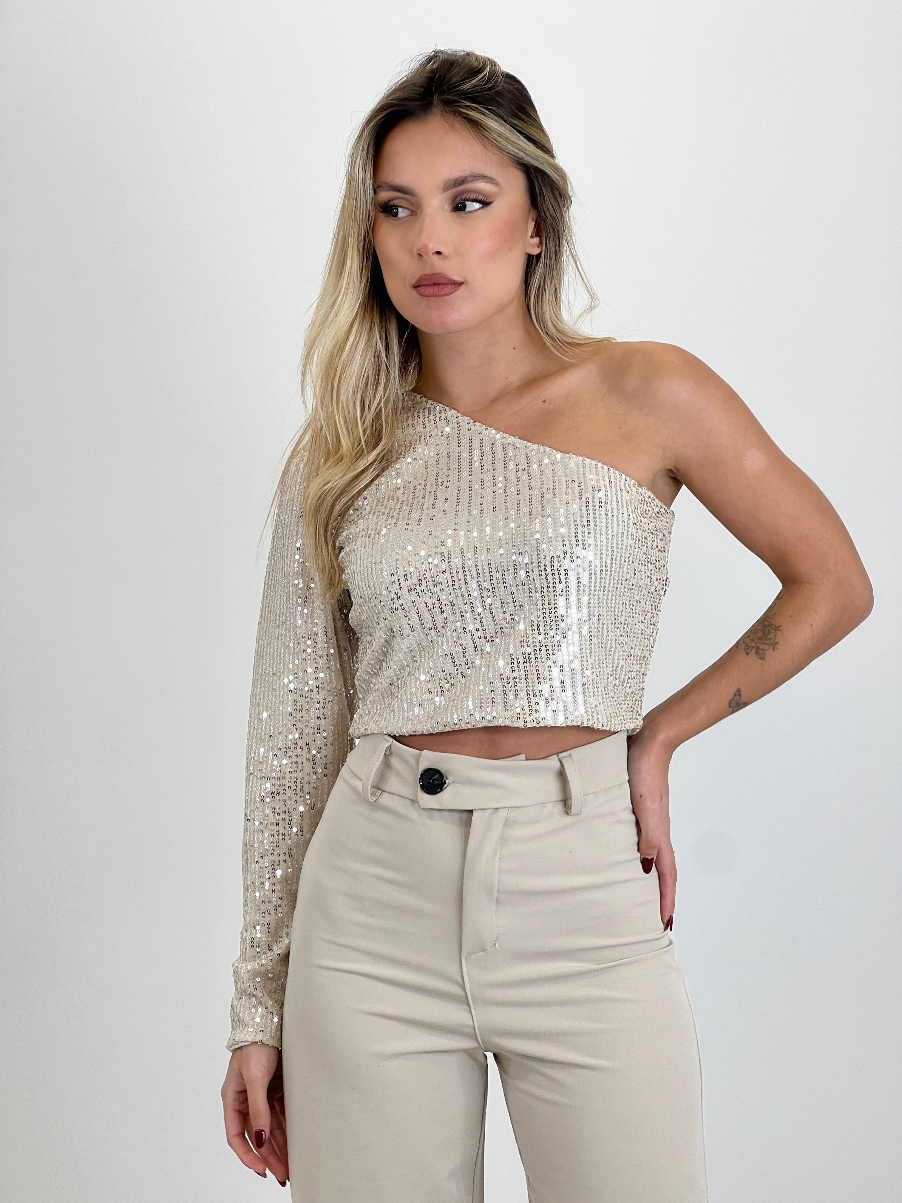 Top lentejuelas Kourtney