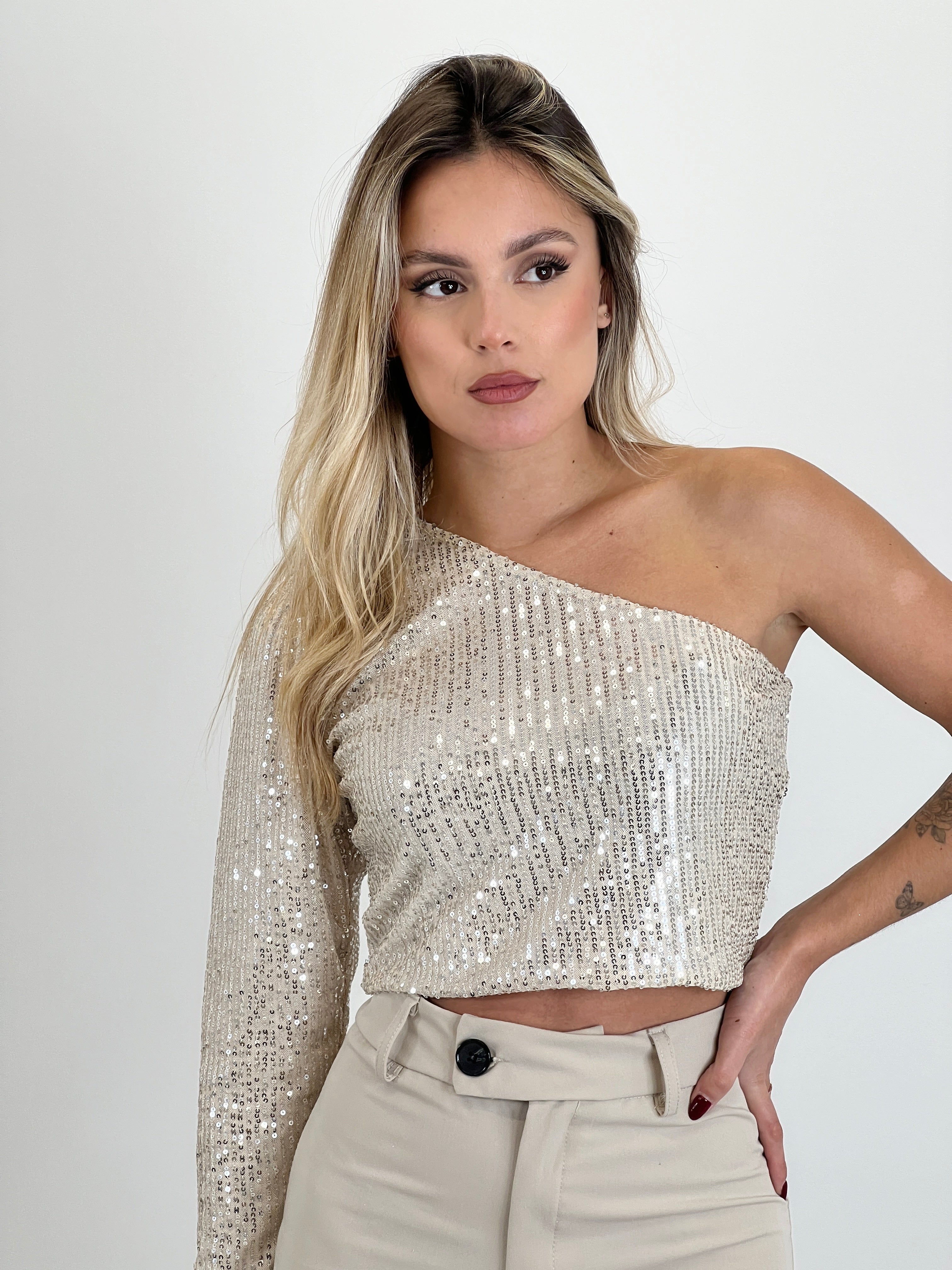 Top lentejuelas Kourtney