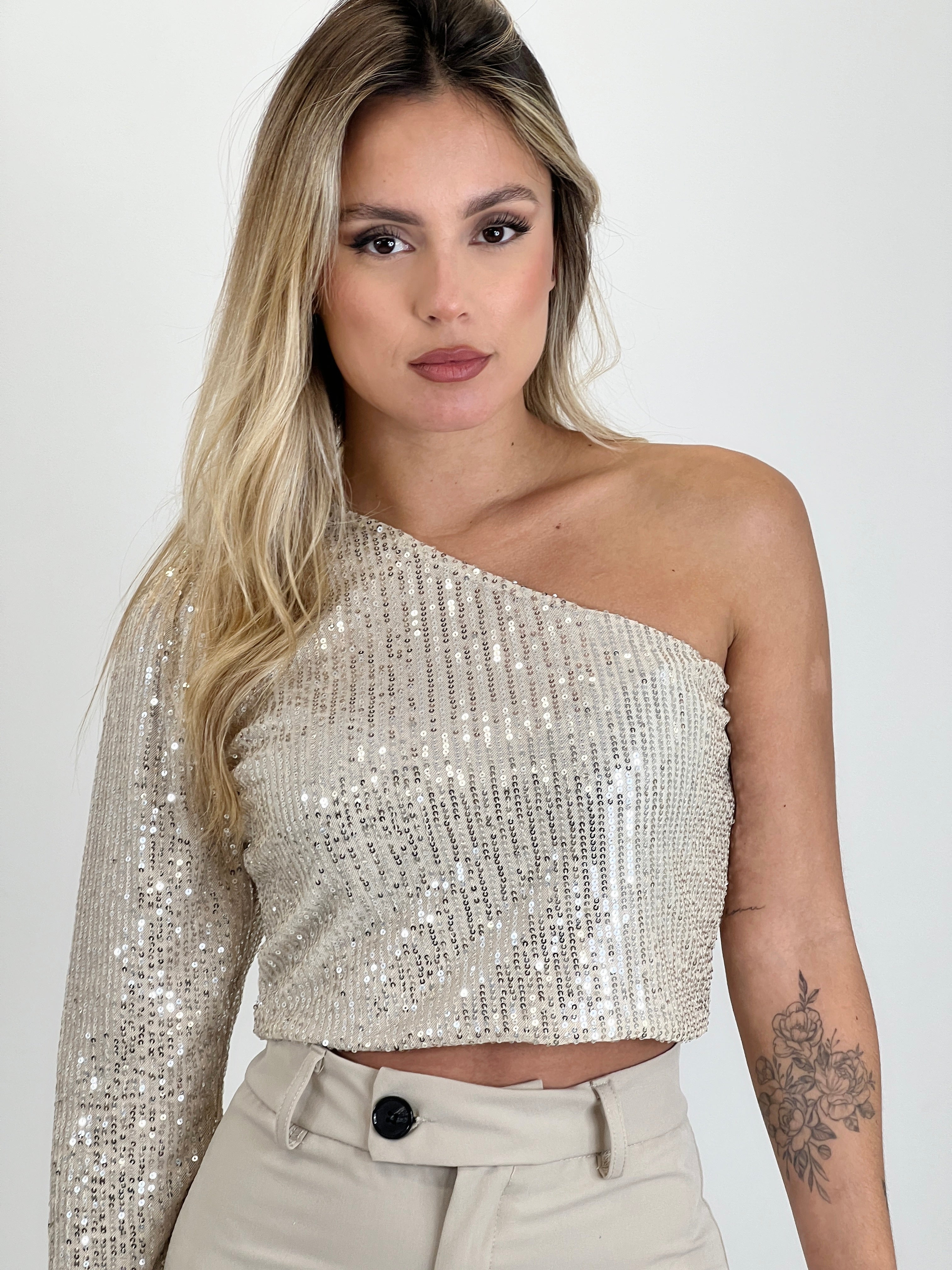 Top lentejuelas Kourtney