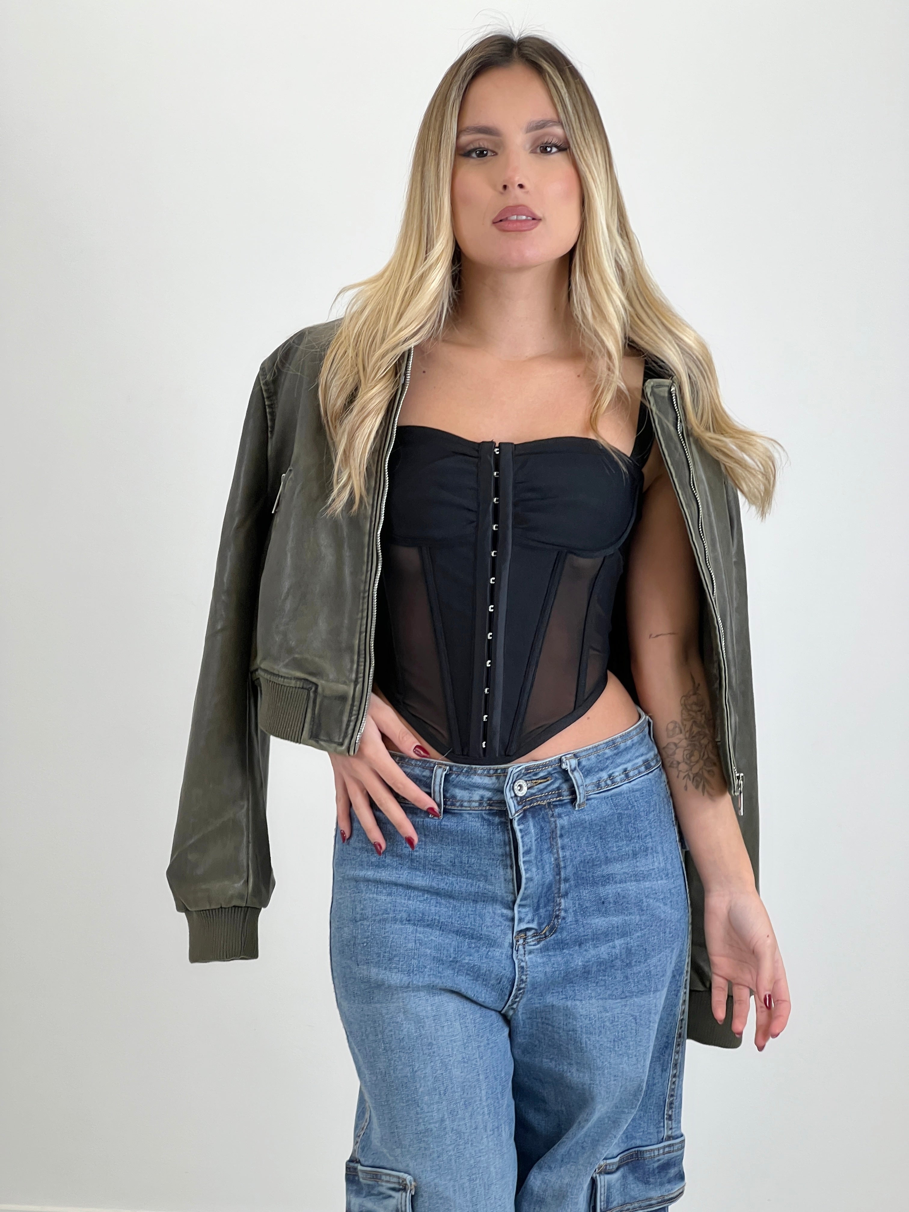 Corsé tirantes transparencia