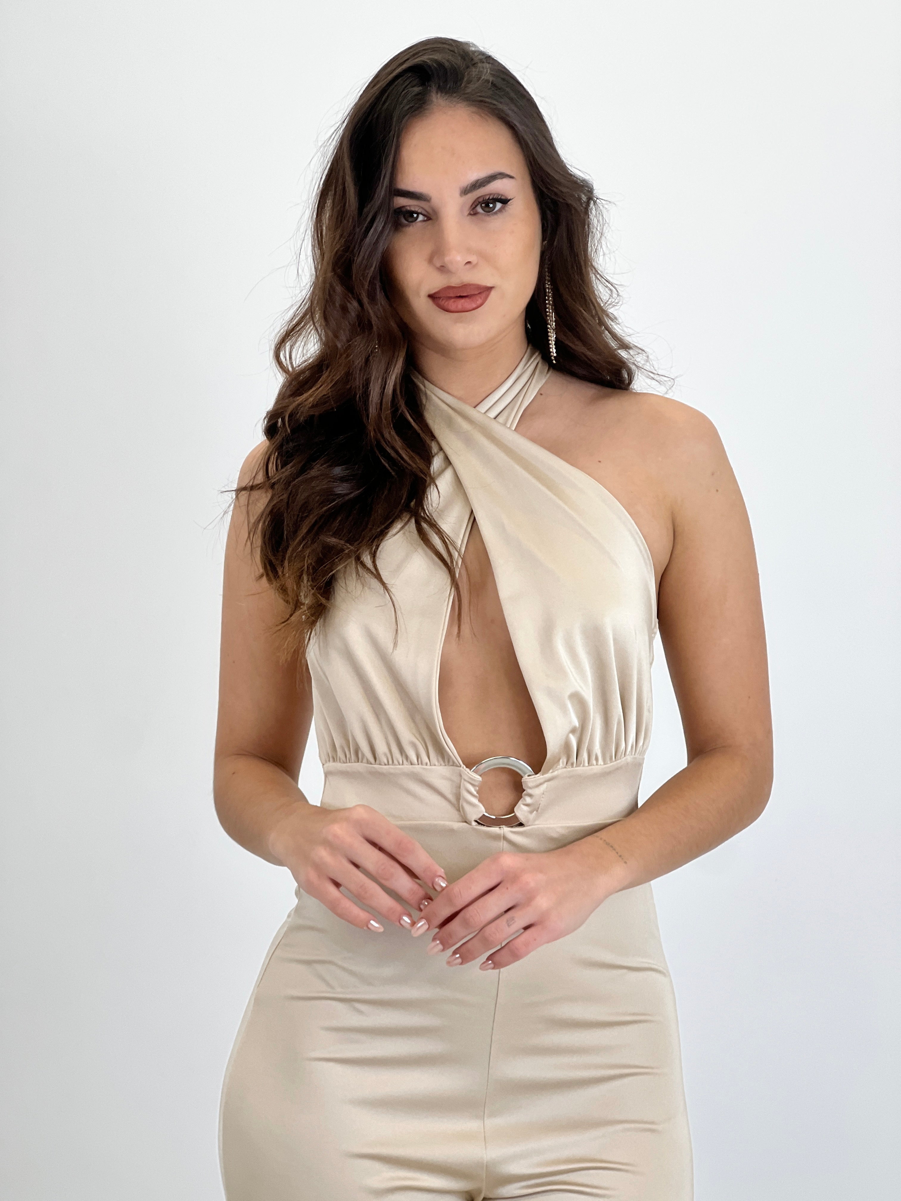 Halter mono em licra Seattle