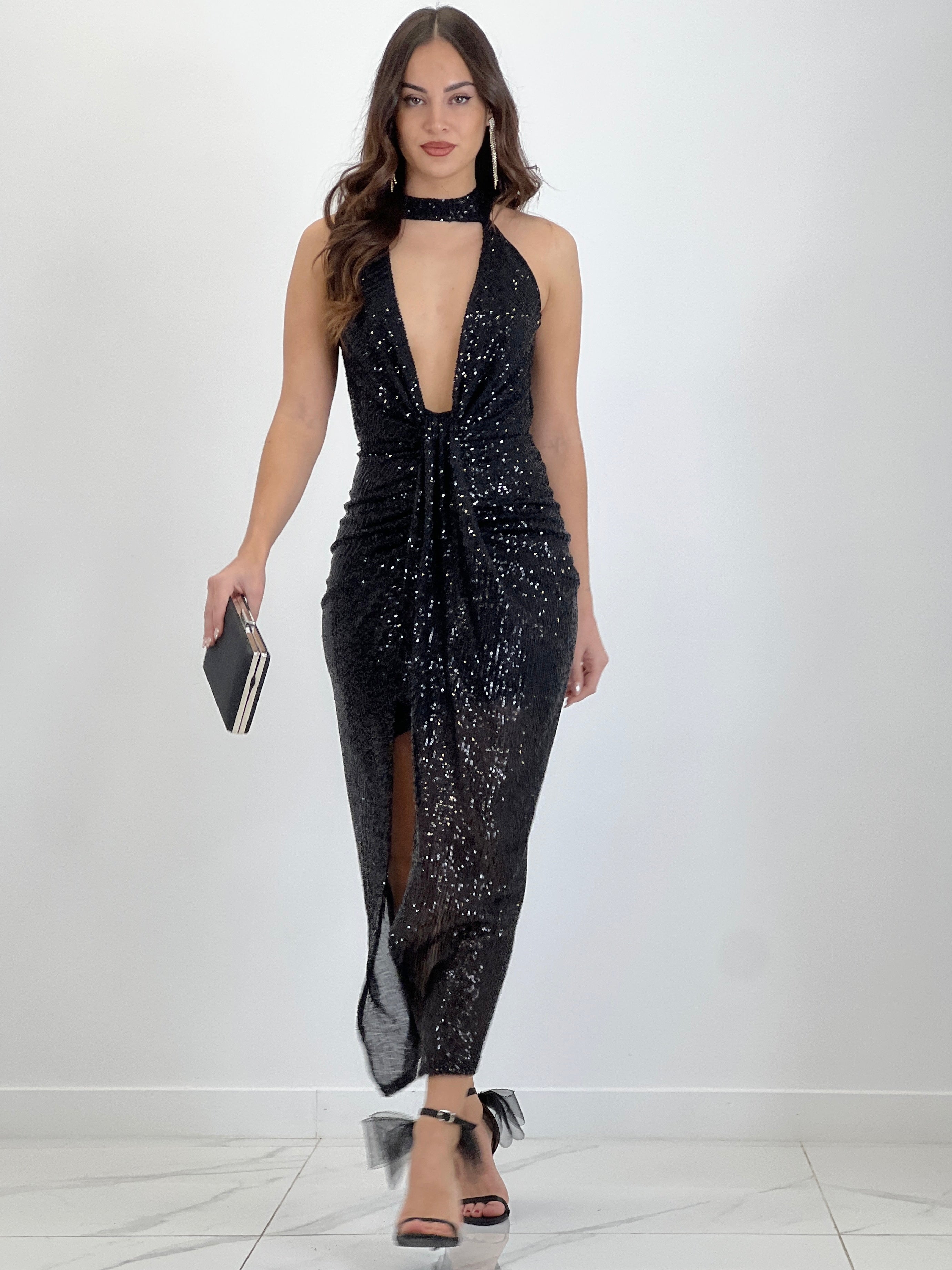 Sandalia tacón lazo