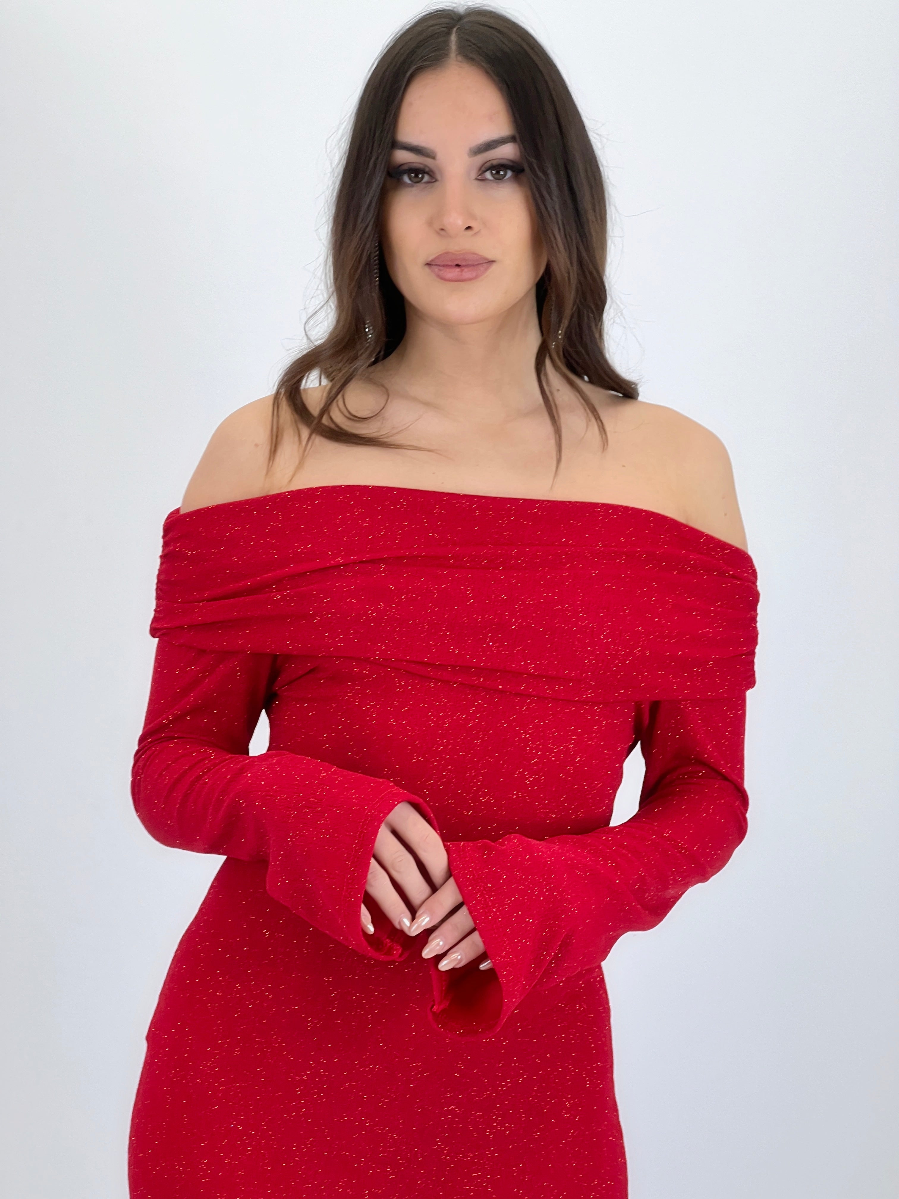 Nora boat neck dress