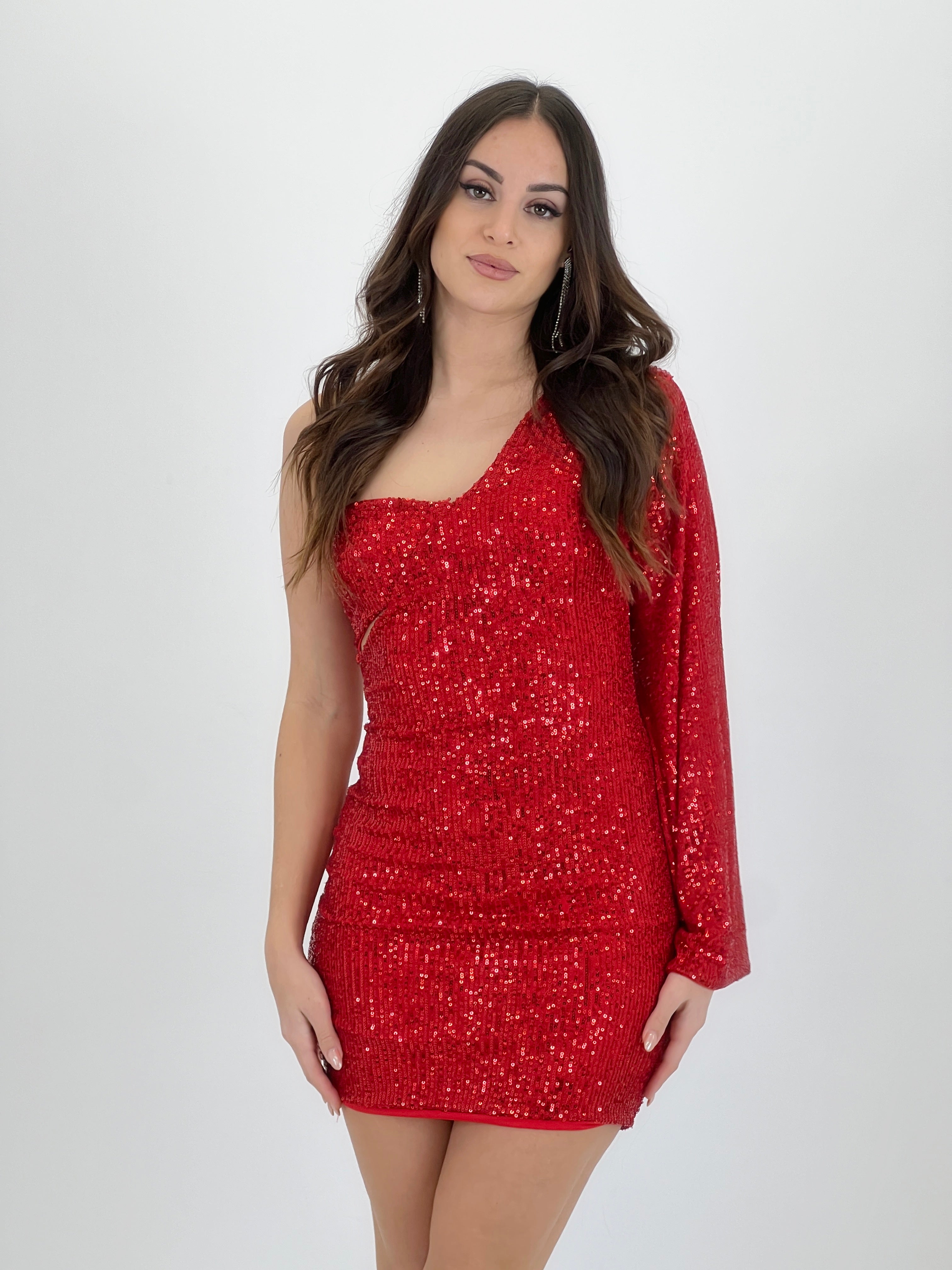 Vestido lentejuelas asimétrico Karen