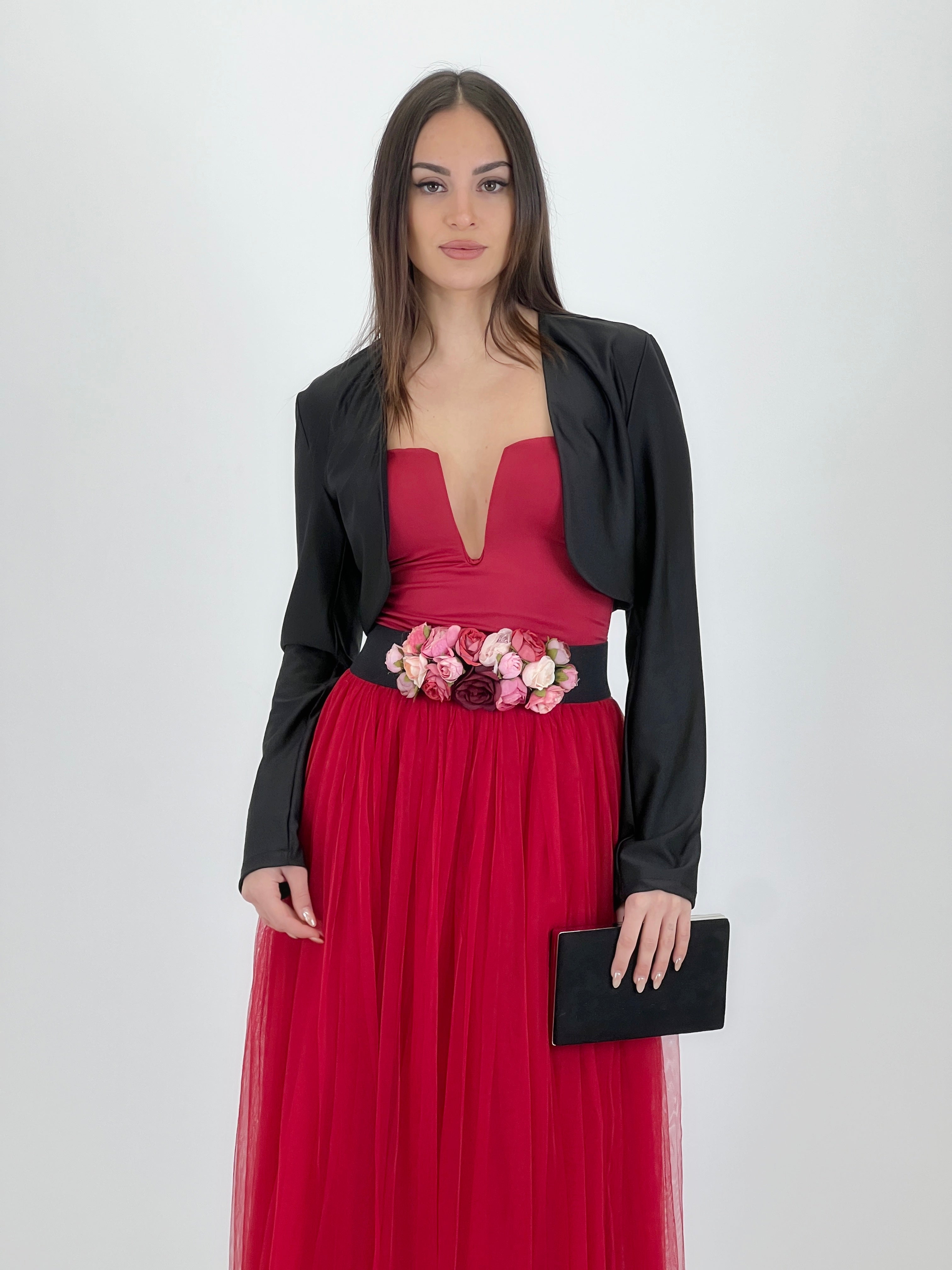 Chaqueta cropped licra