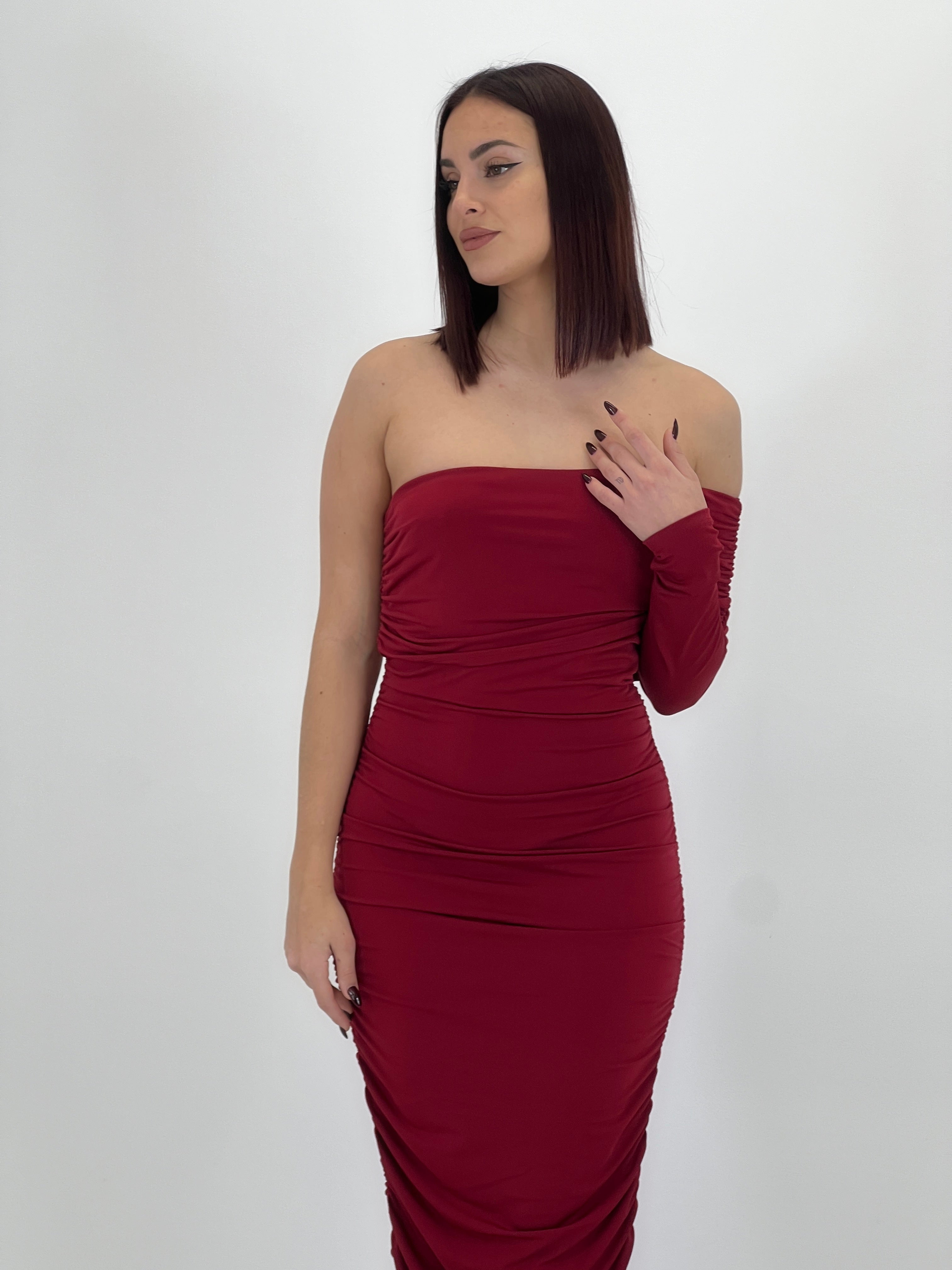 Vestido fruncido Ebele