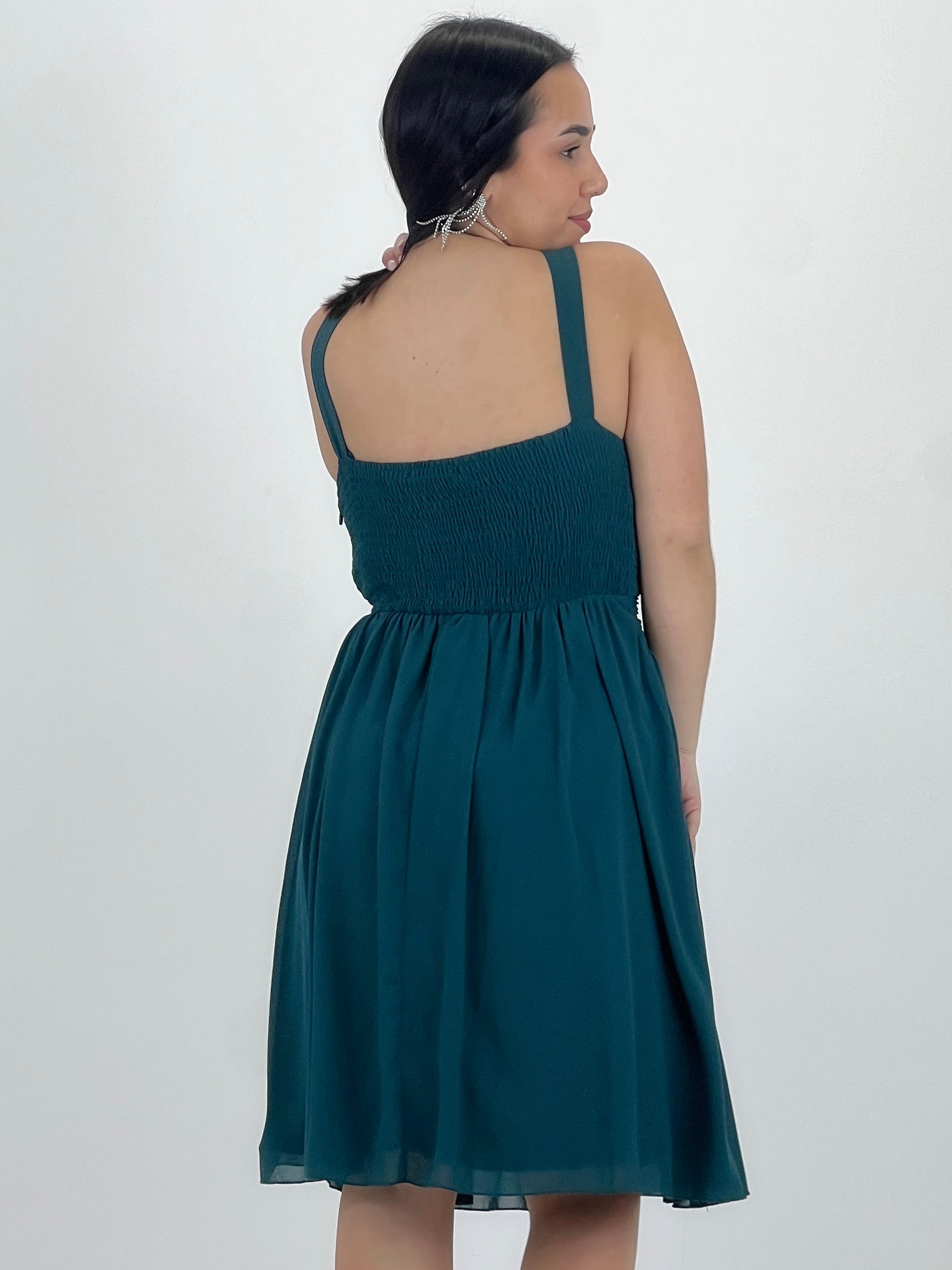 Vestido Elvia drapeado corto