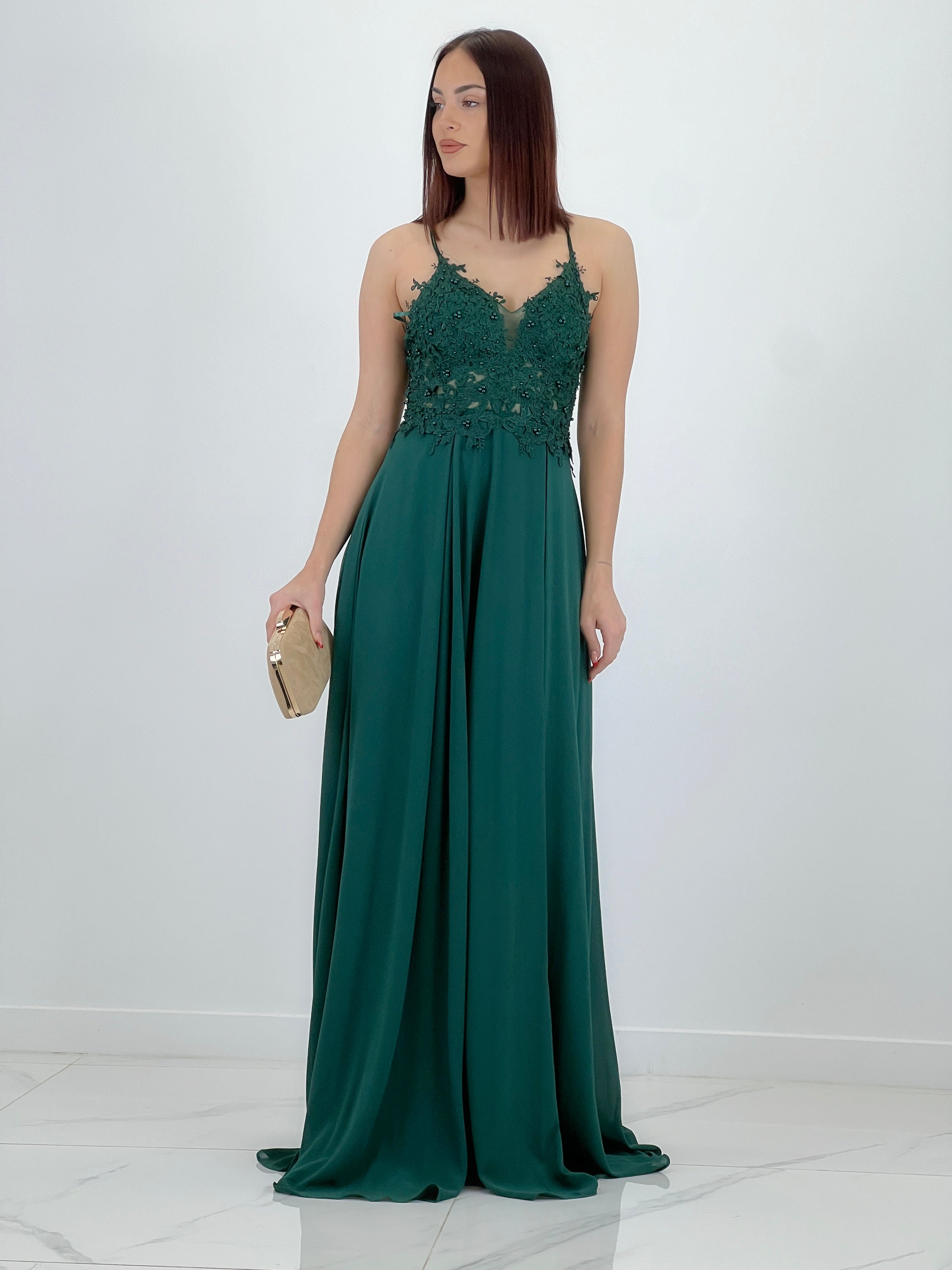 Vestido bordado tirantes Celina