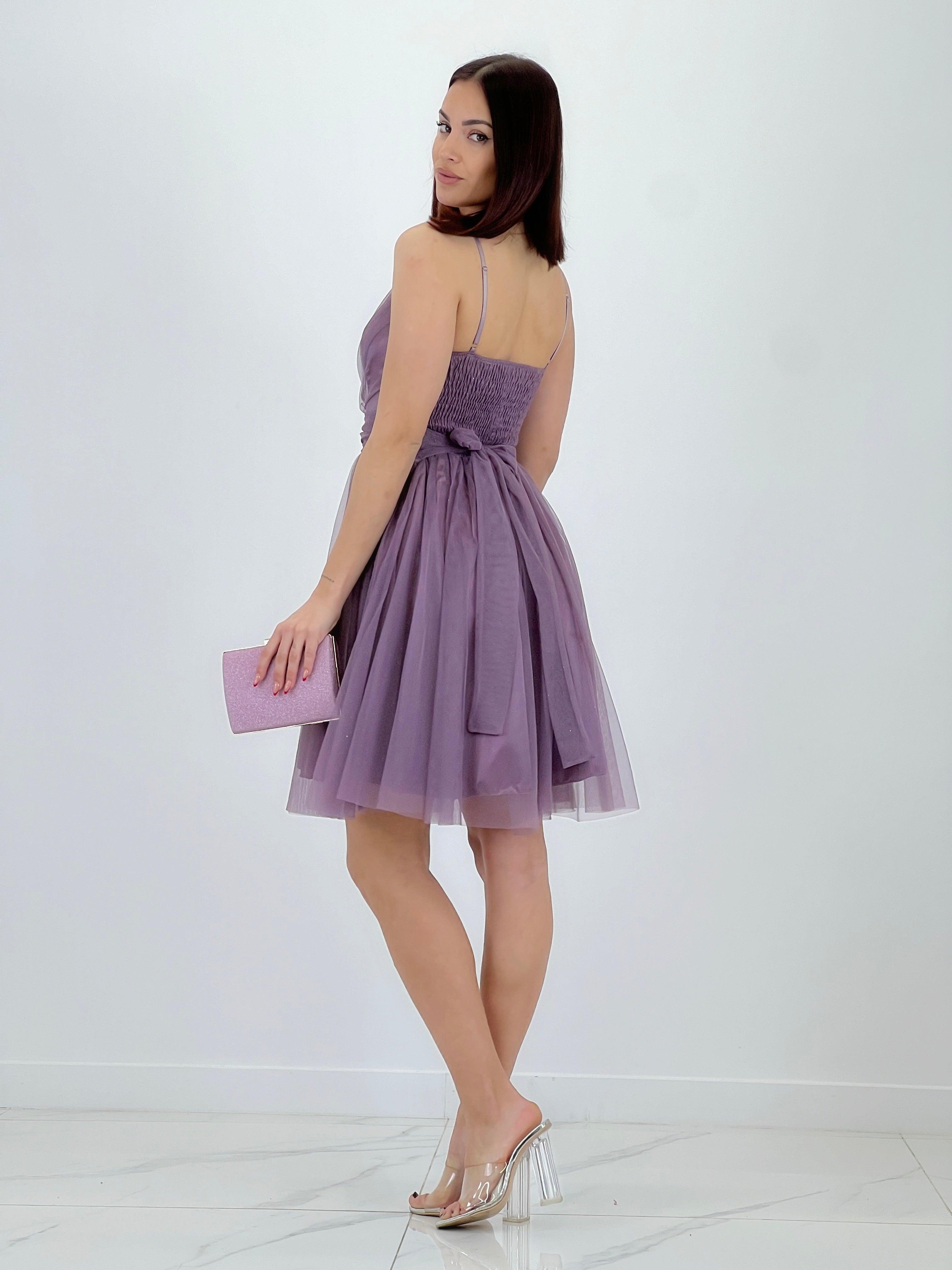 Vestido de tul midi Bianca