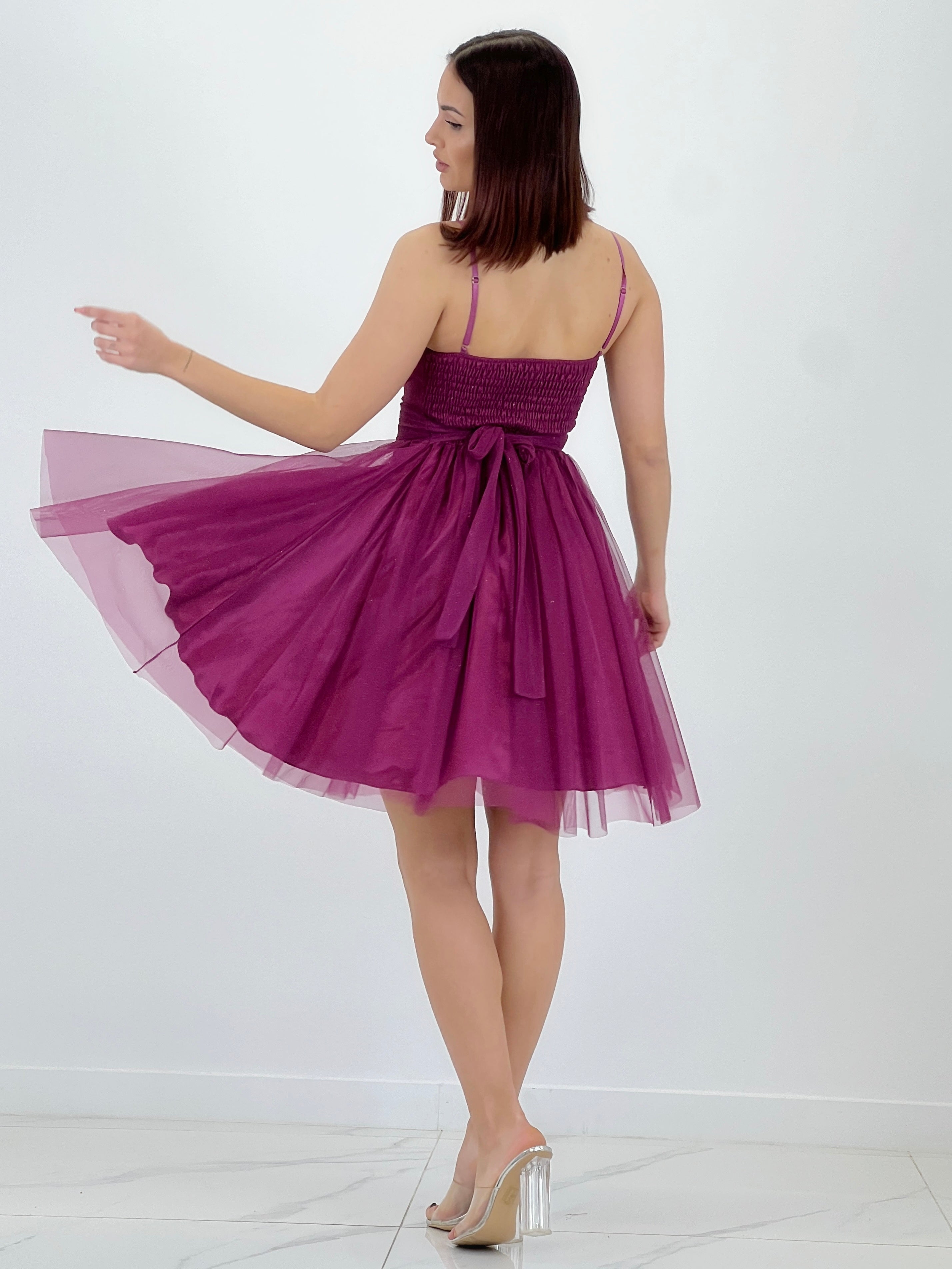 Vestido de tul midi Bianca