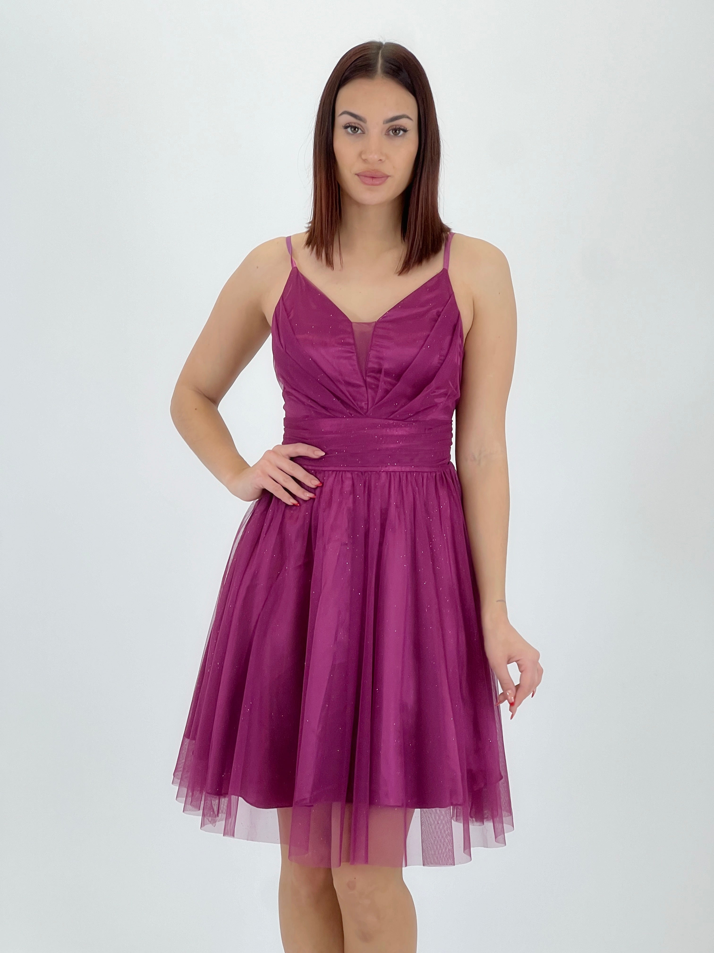 Vestido de tul midi Bianca