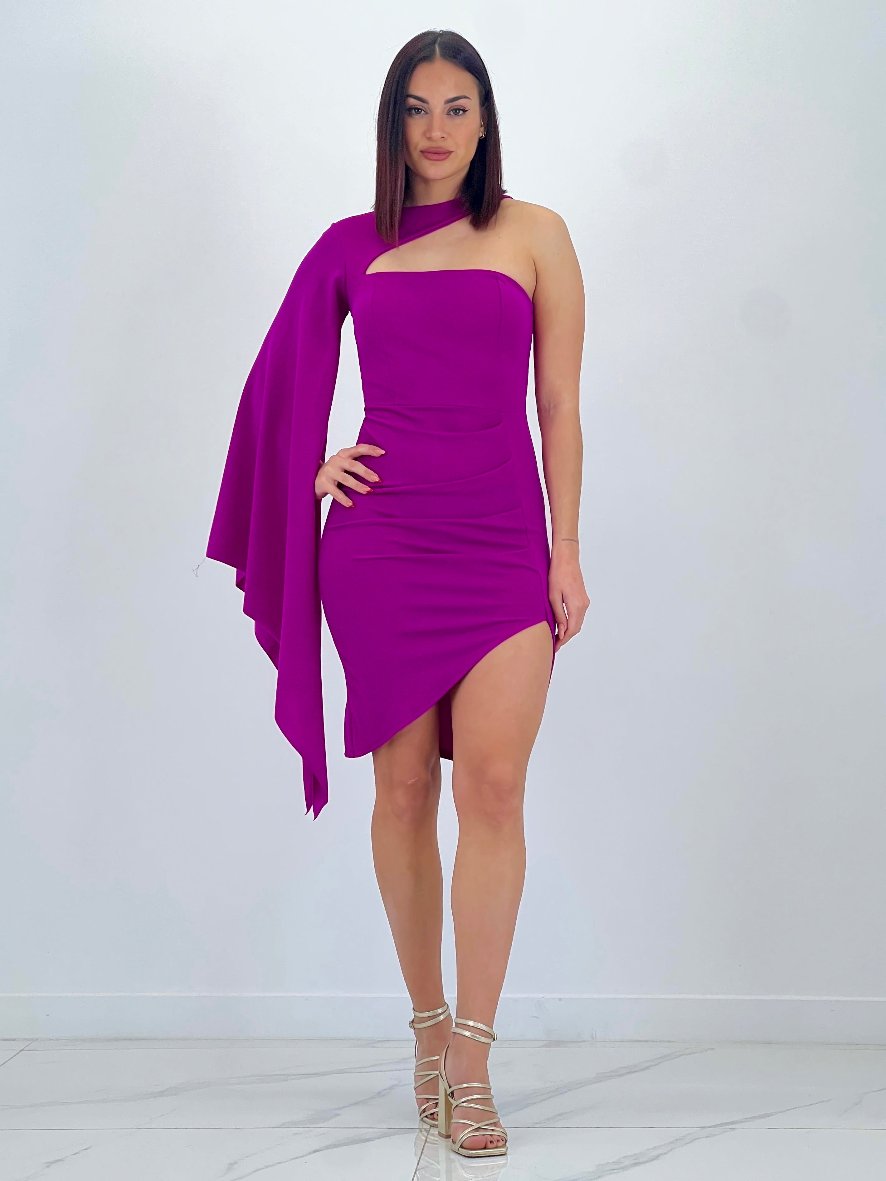 Vestito con manica a mantella Dunia