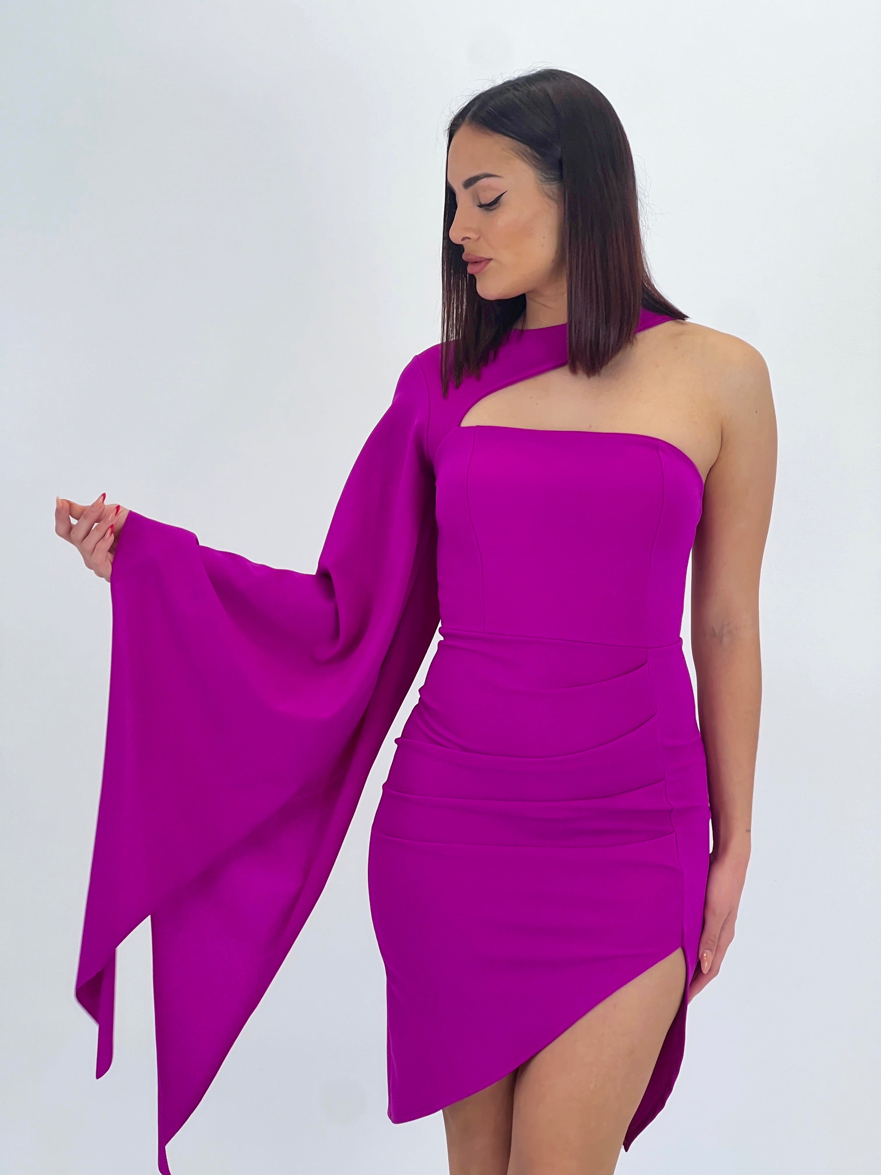 Vestito con manica a mantella Dunia