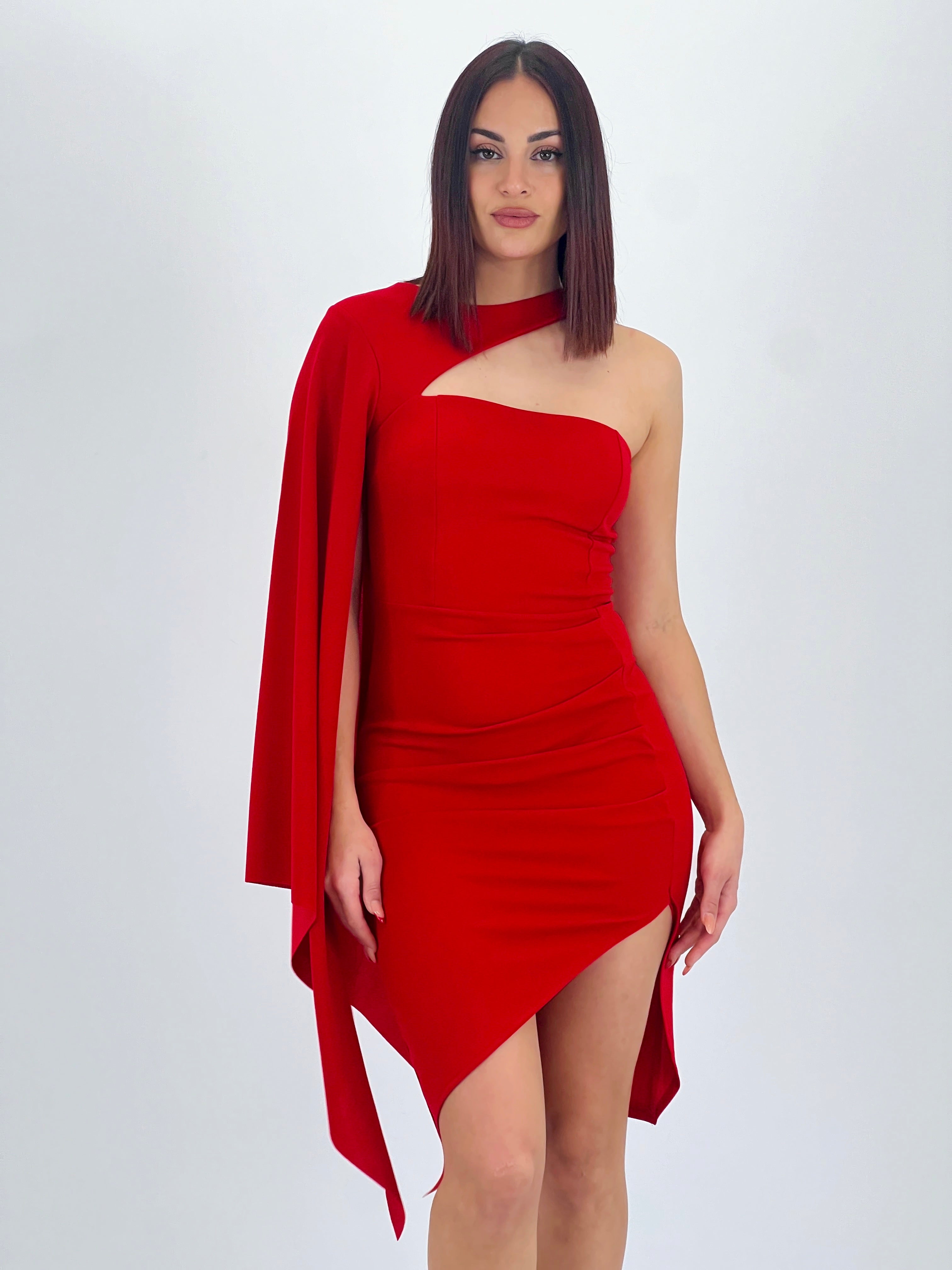 Vestito con manica a mantella Dunia