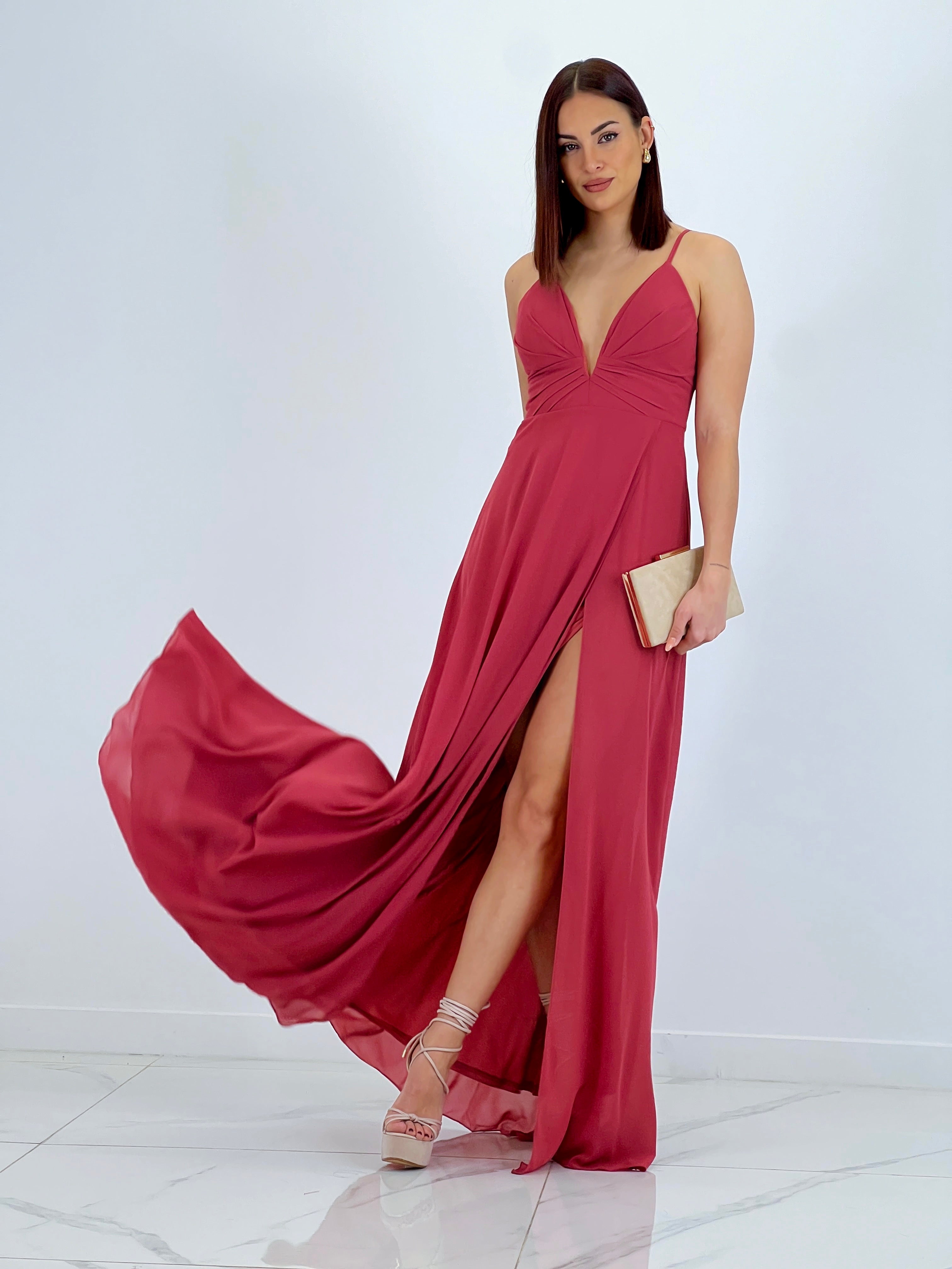 Vestido ceremonia Escote V - Zebra&Maduixa®