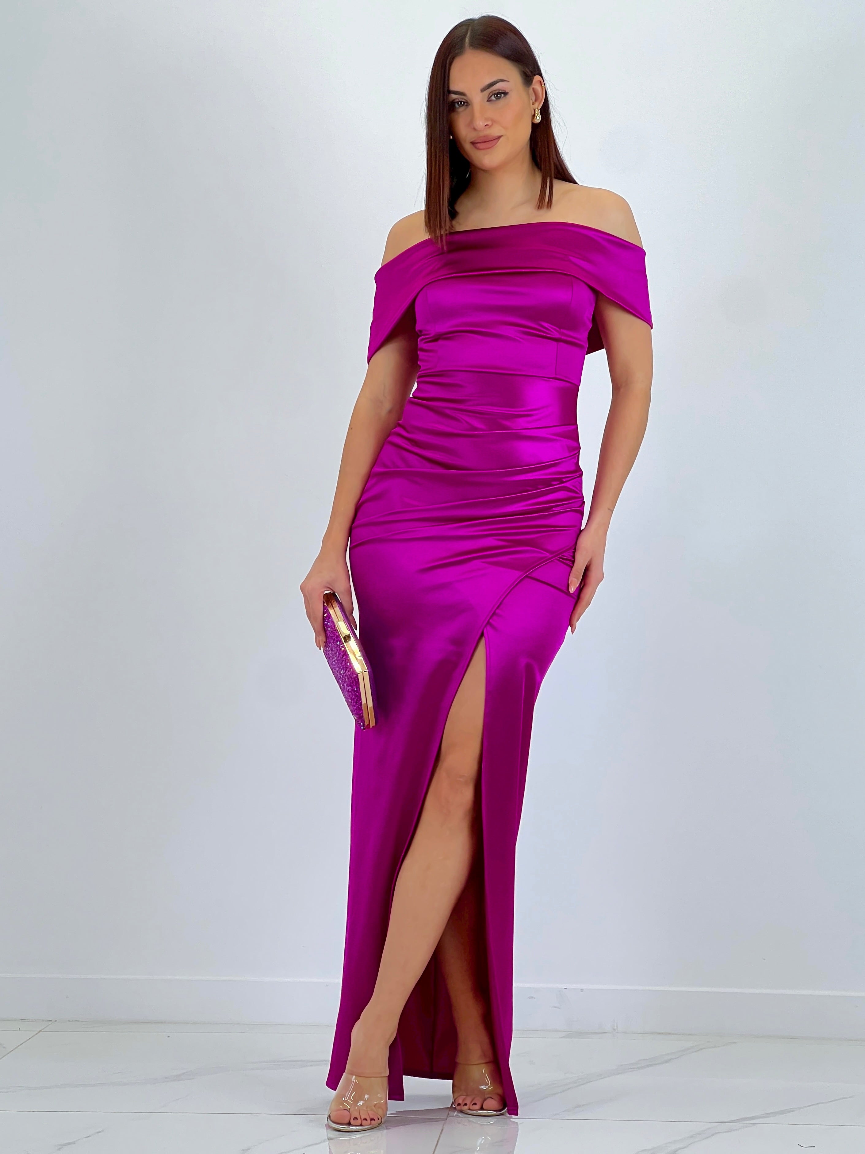 Vestido satinado Tatiana