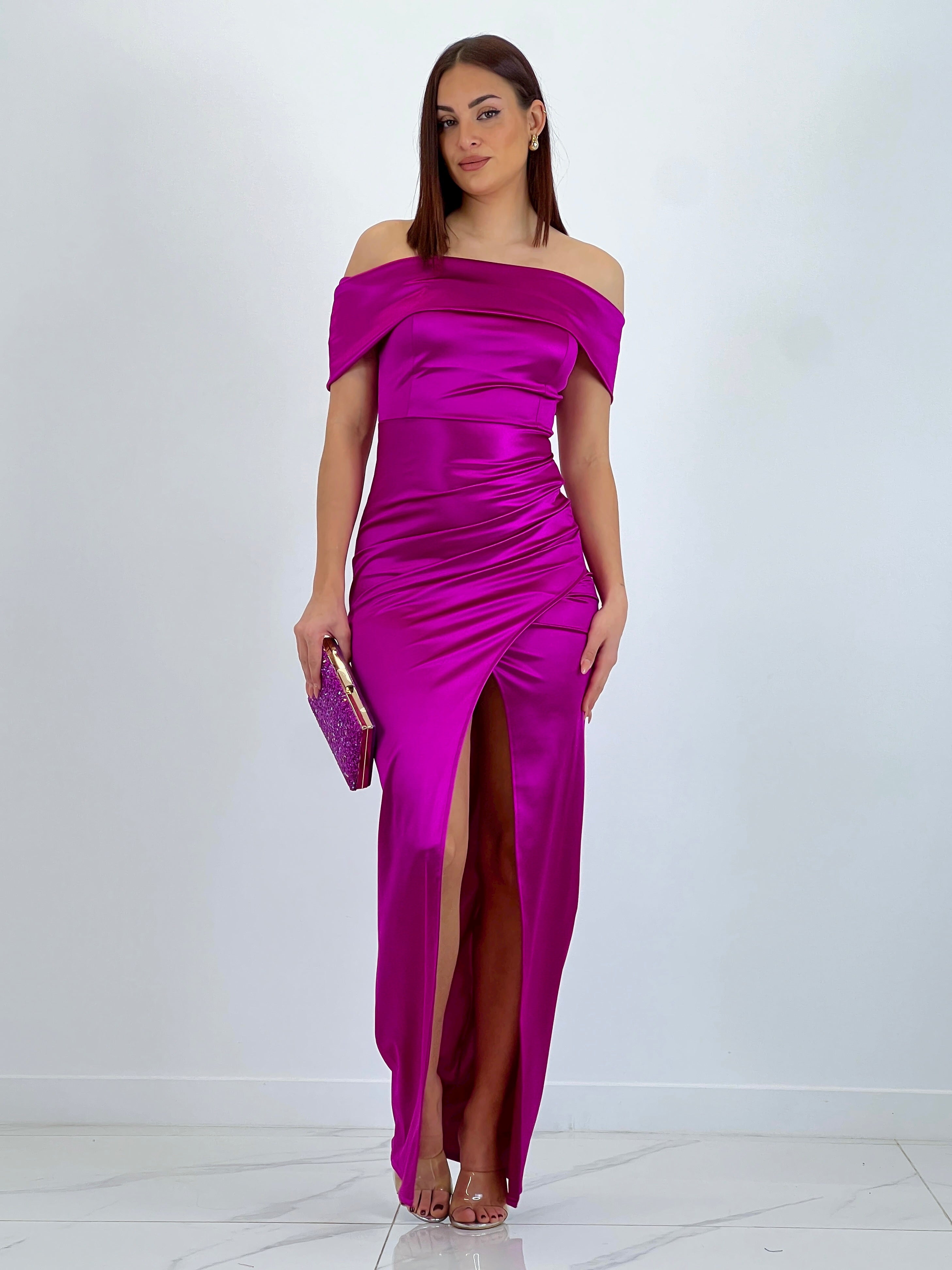 Vestido satinado Tatiana