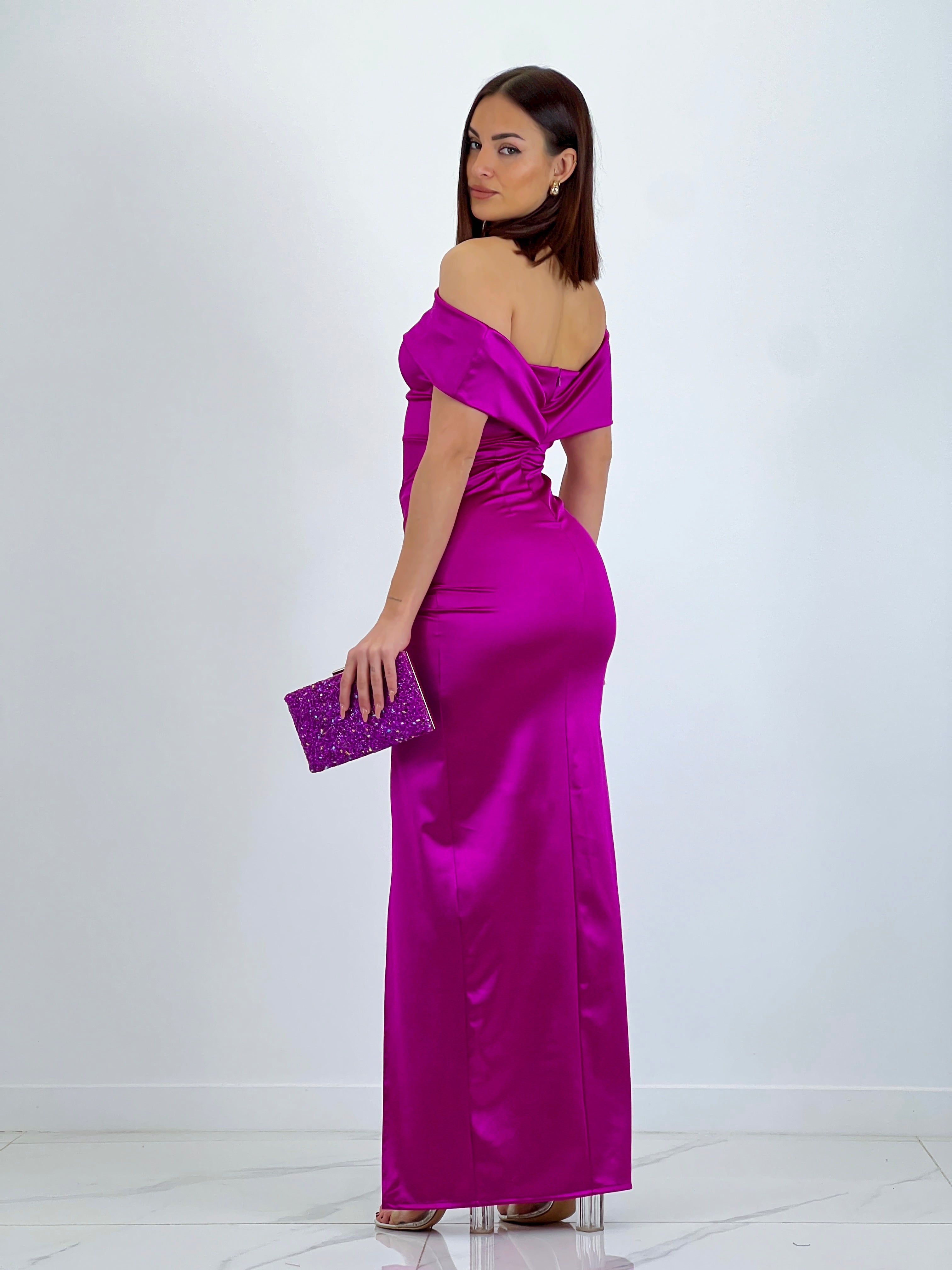 Vestido satinado Tatiana