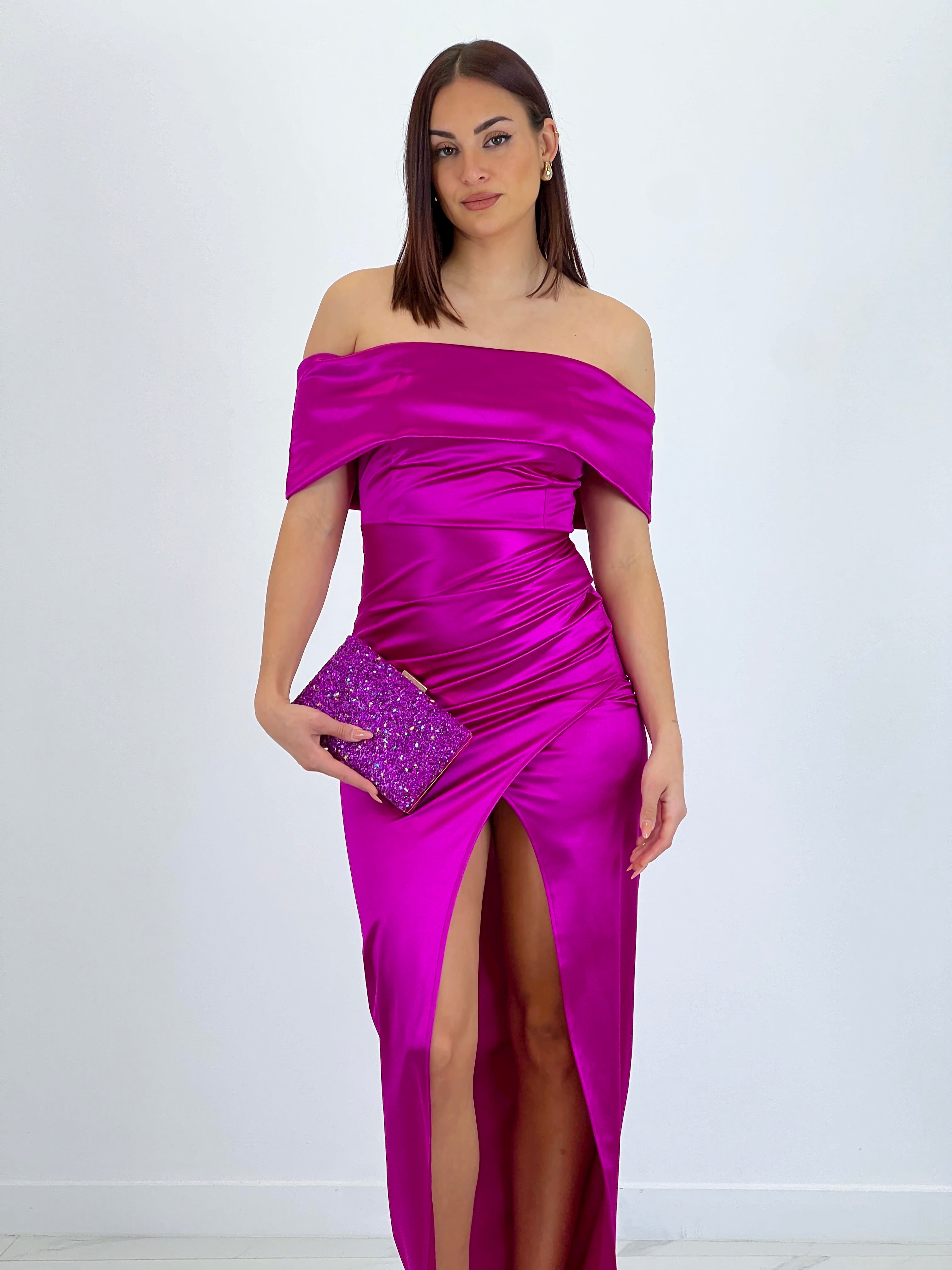 Vestido satinado Tatiana