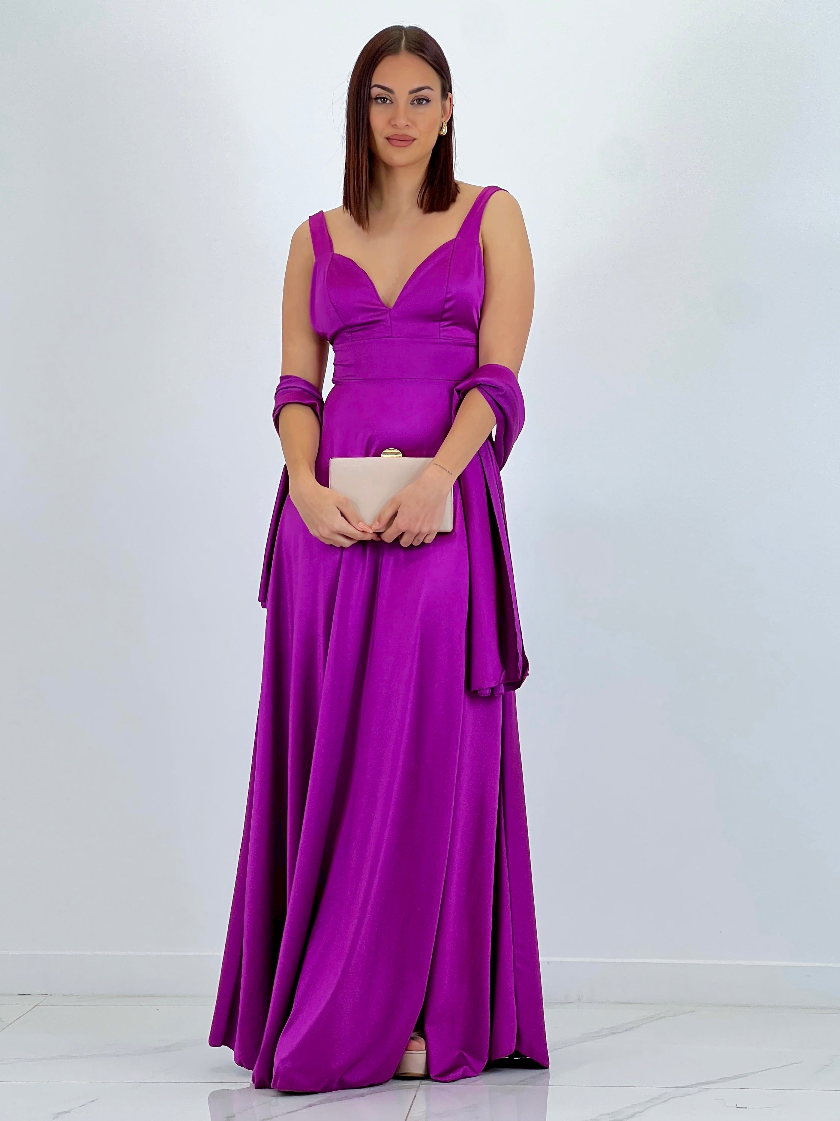 Vestido con fular Altea