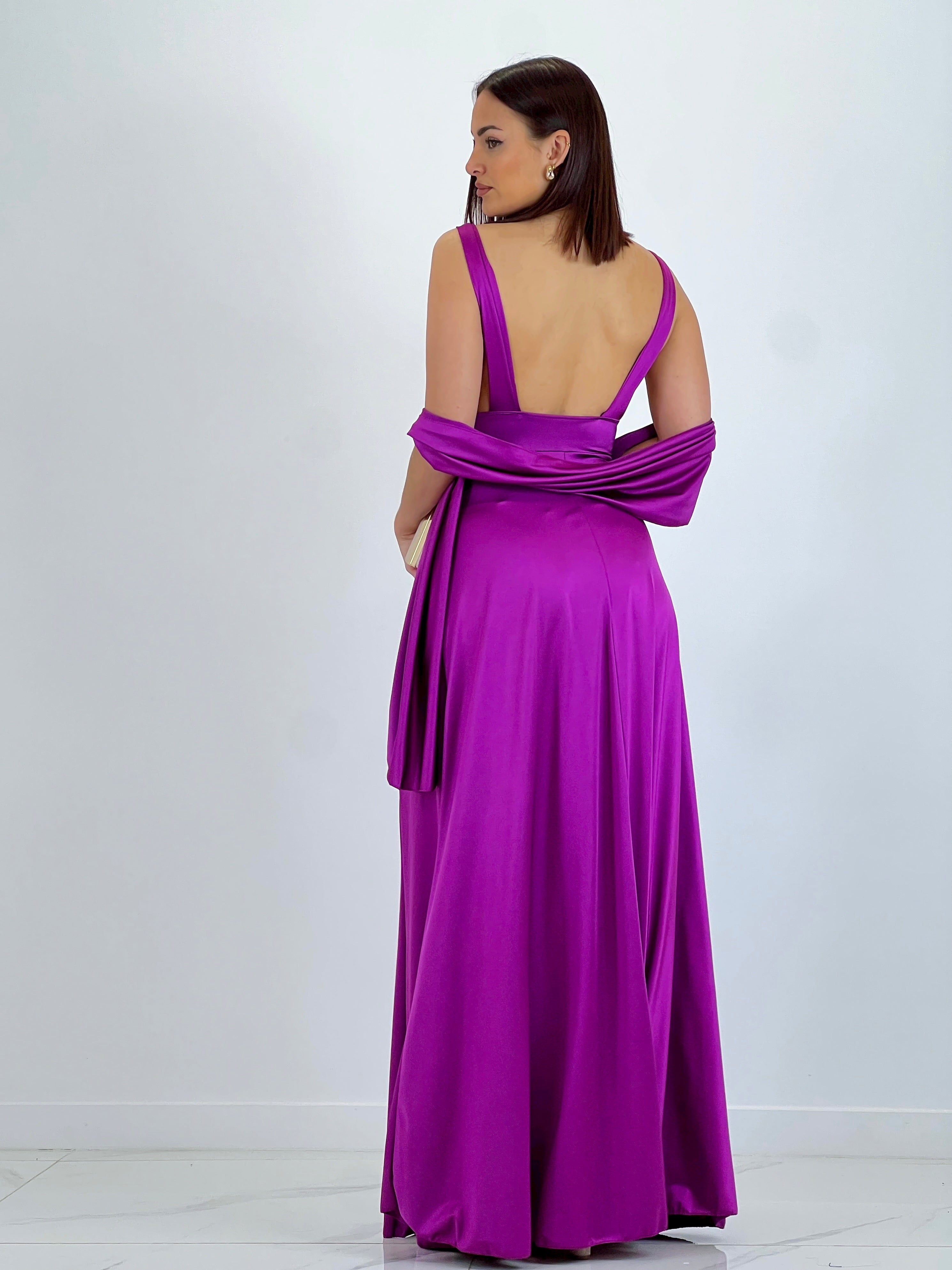 Vestido con fular Altea