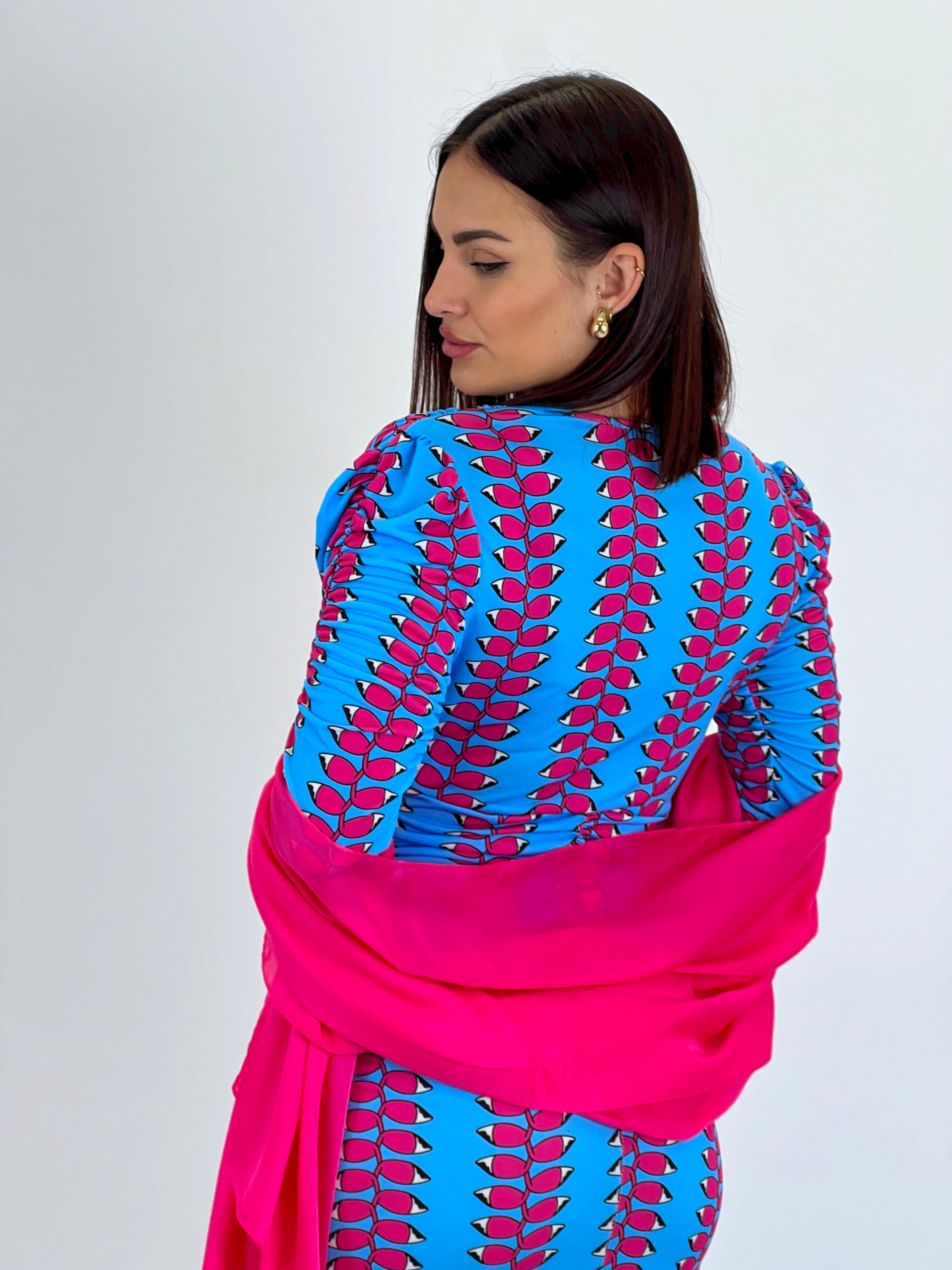 Vestido estampado Elaia