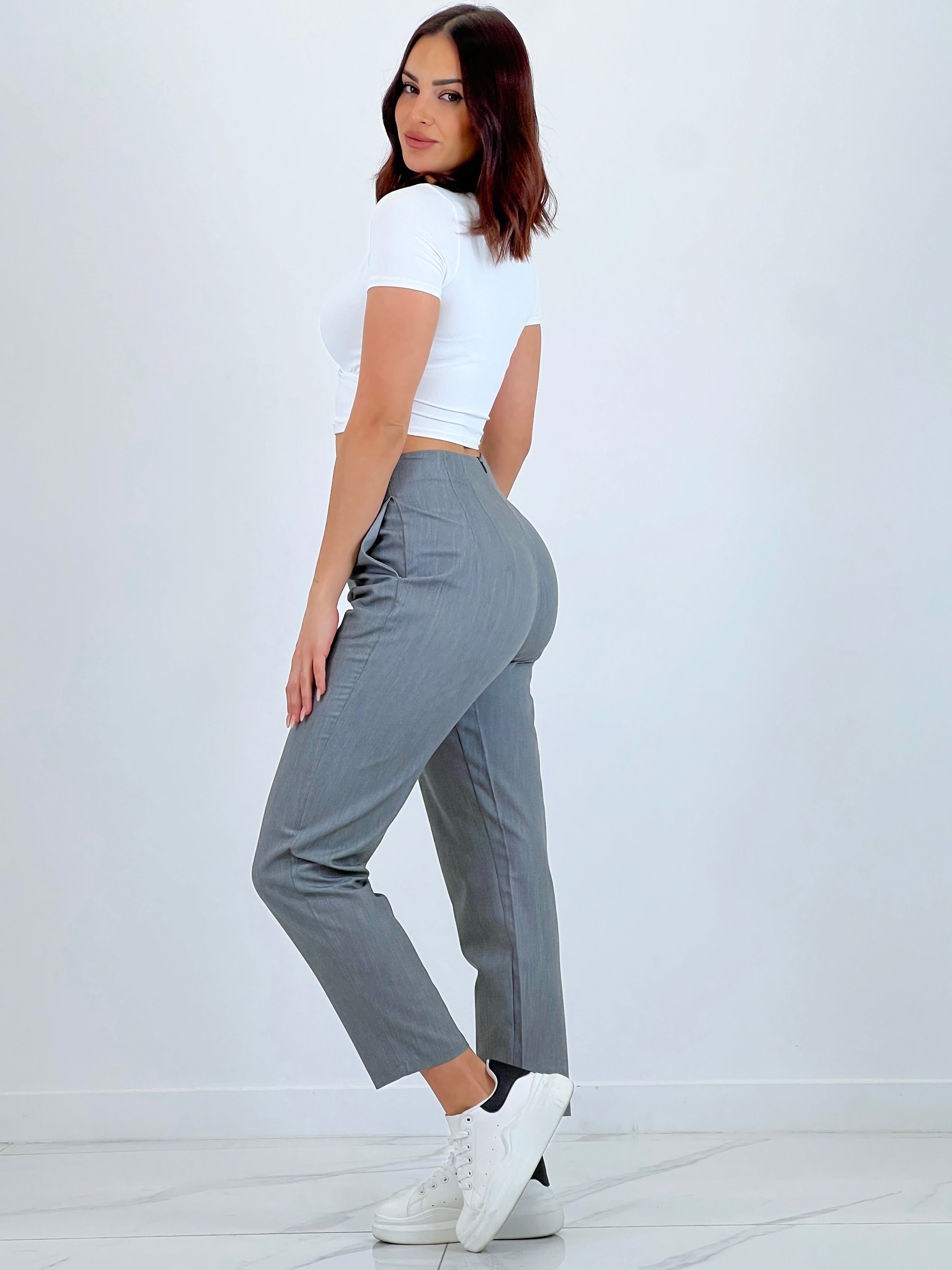 Pantalón pinzas recto