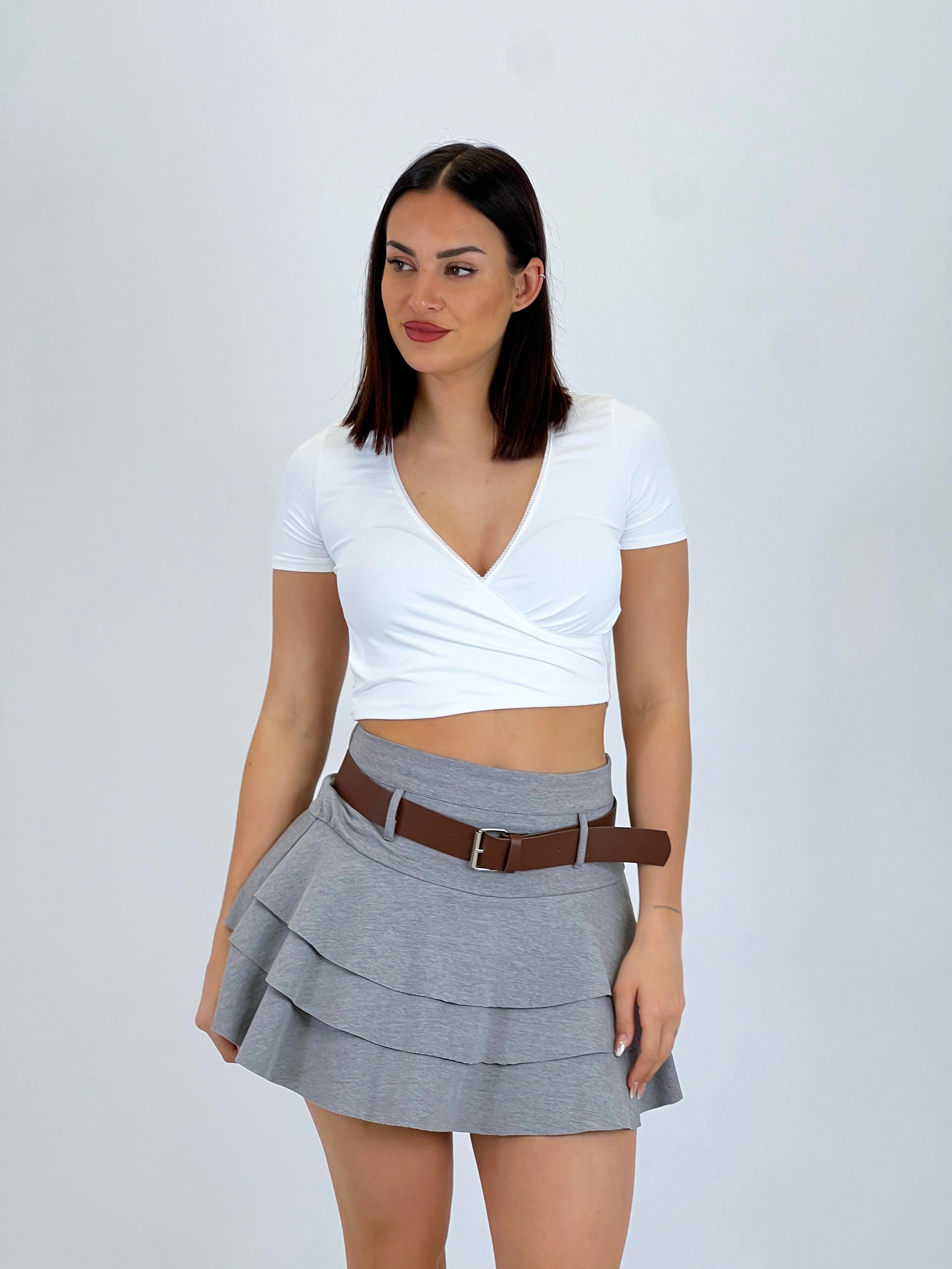 Falda pantalón volantes