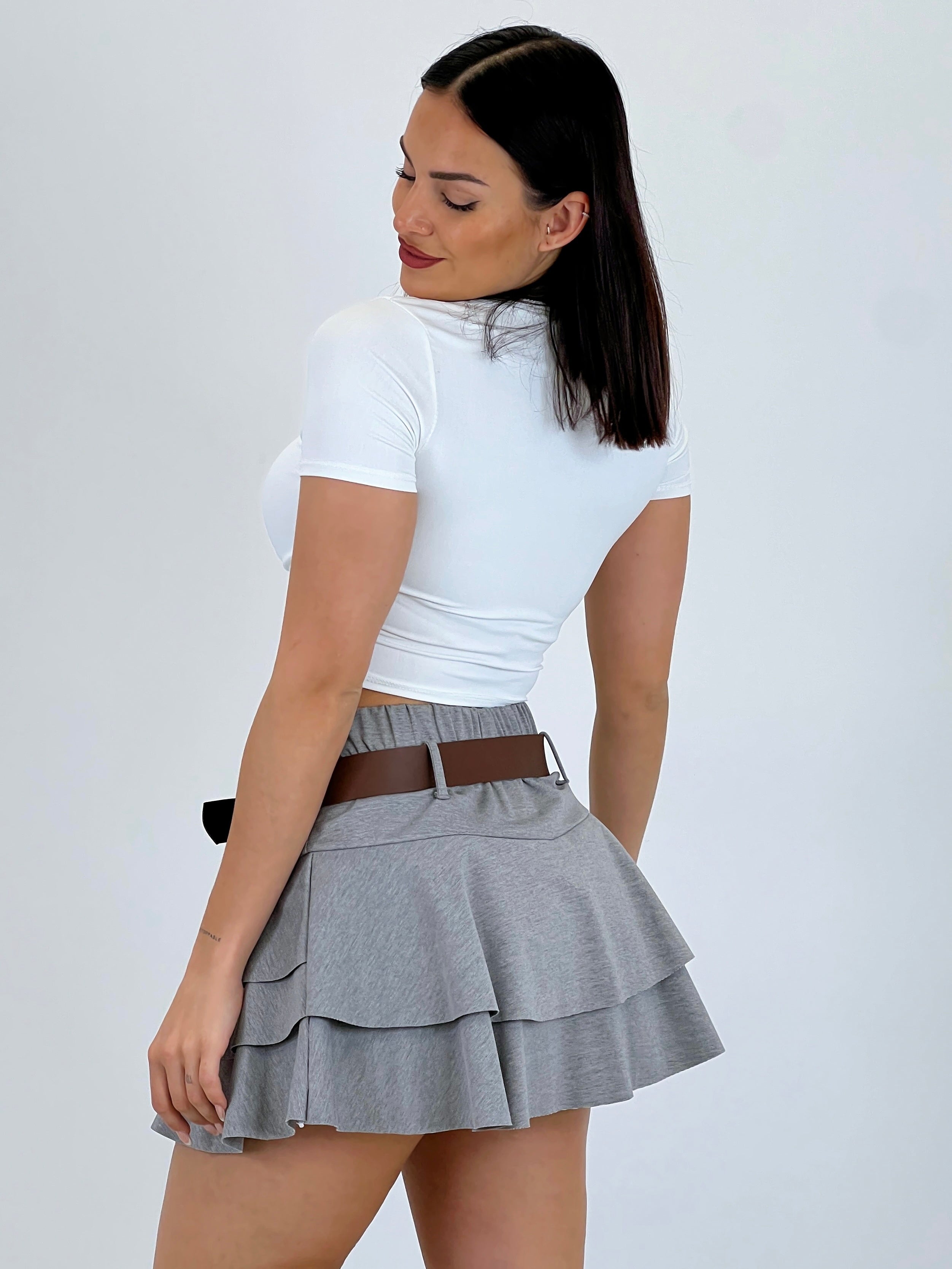 Falda pantalón volantes